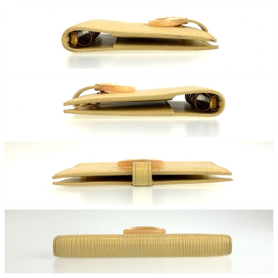 LOUIS VUITTON ルイヴィトン エピ アジェンダPM ヴァニーユ イエロー ゴールド金具 レザー R2009A 手帳カバー 男女兼用 レディース AB13