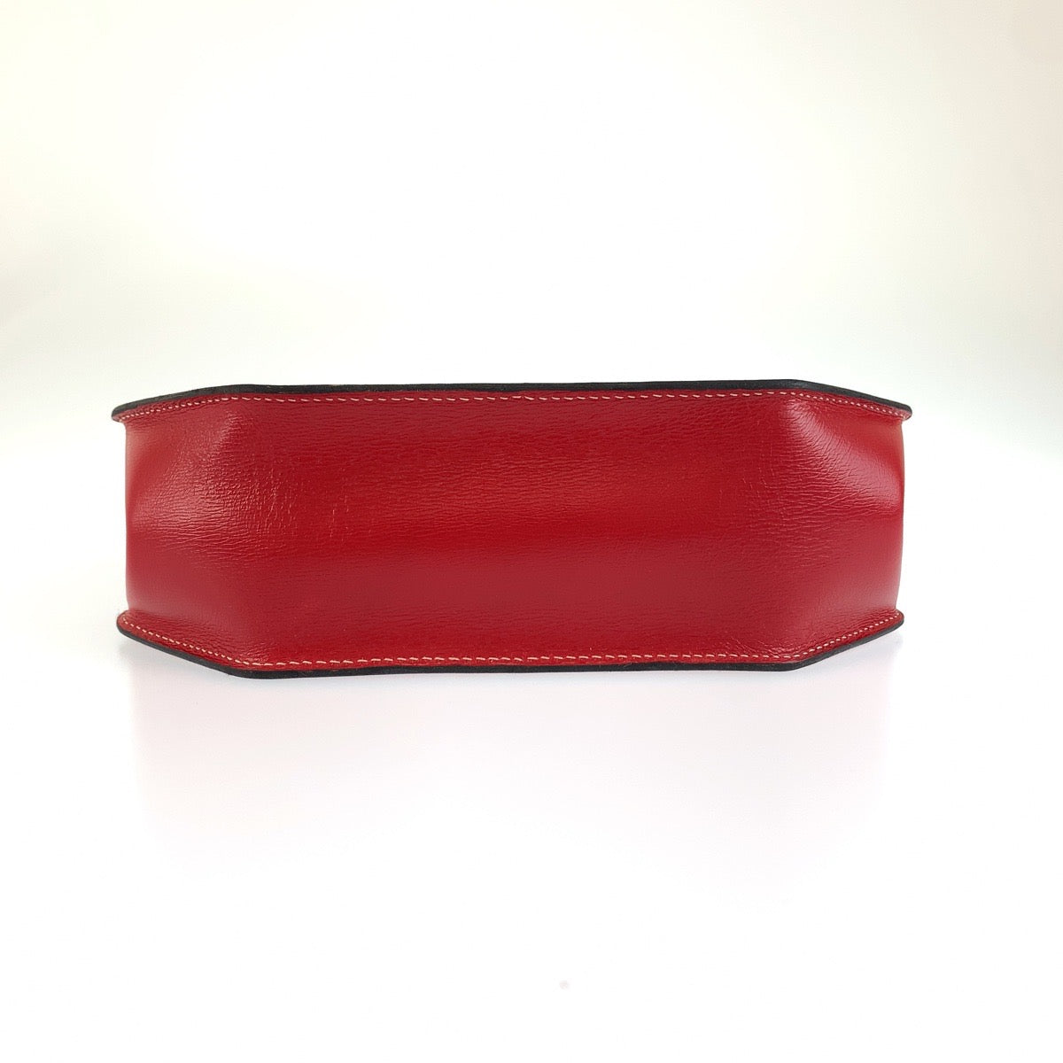 Christian Dior クリスチャンディオール ヴィンテージ レッド ゴールド金具 レザー ハンドバッグ ショルダーバッグ 2way レディース ABP40