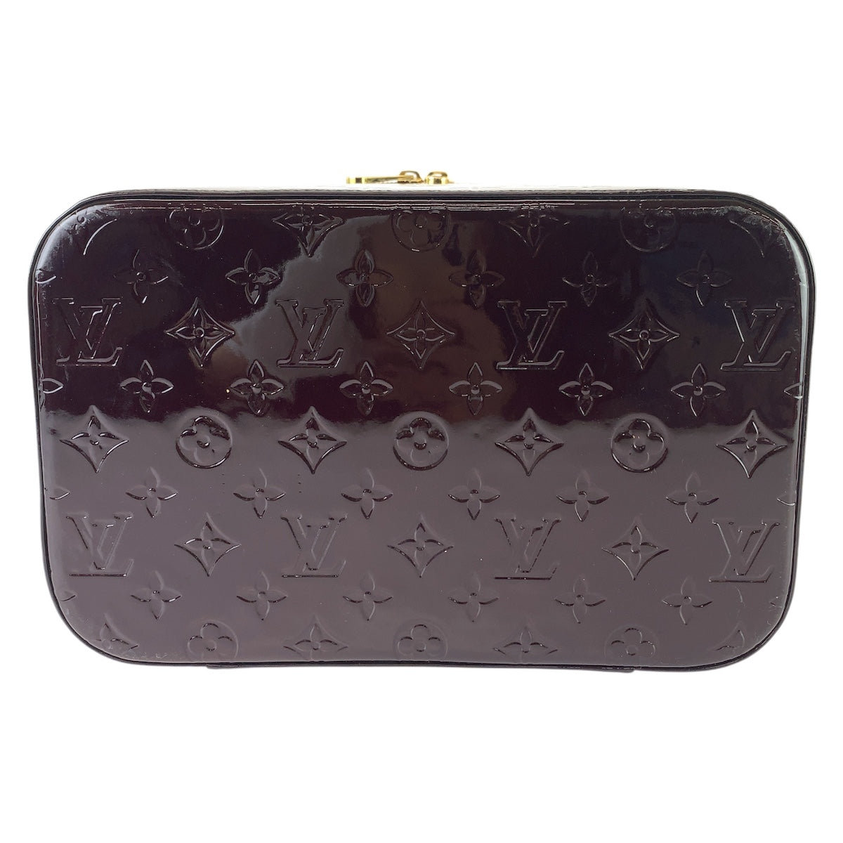 LOUIS VUITTON ルイヴィトン モノグラム ヴェルニ ヴァニティGM ワインレッド ボルドー ゴールド金具 エナメル / レザー M93512 ハンドバッグ ヴァニティ レディース BC76