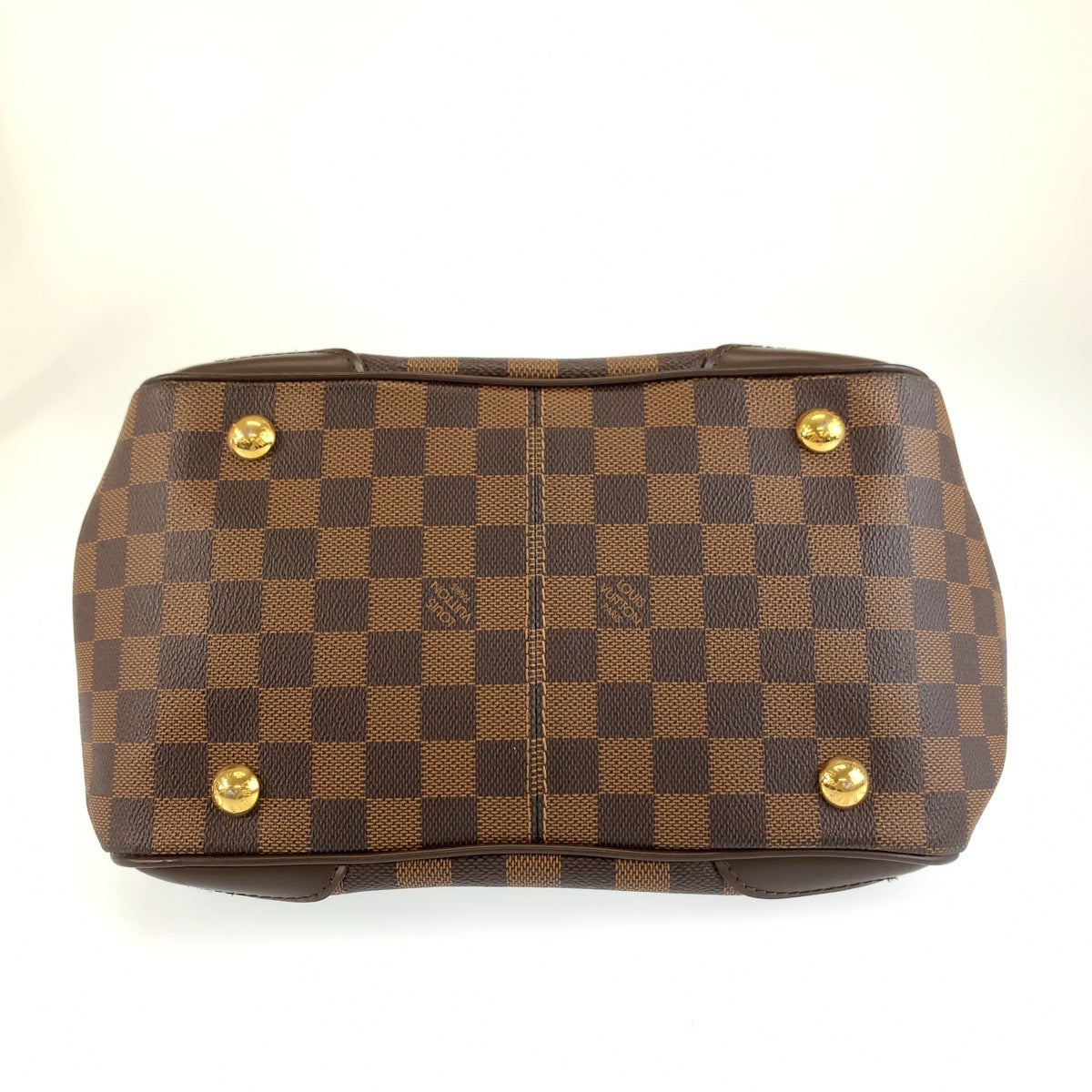 LOUIS VUITTON ルイヴィトン ダミエ ヴェローナ PM ブラウン ゴールド金具 PVC N41117 ハンドバッグ トートバッグ ショルダーバッグ レディース ABP100