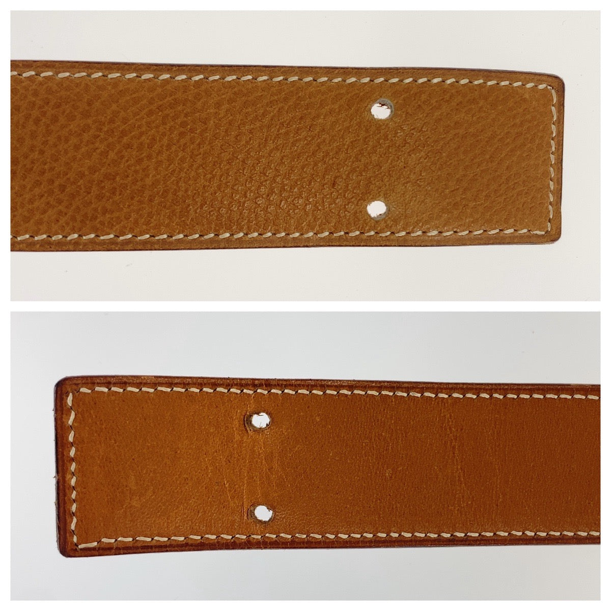 HERMES エルメス ヴィンテージ Hベルト コンスタンス ブラウン キャメル ゴールド金具 レザー ベルト Y刻印 レディース B33