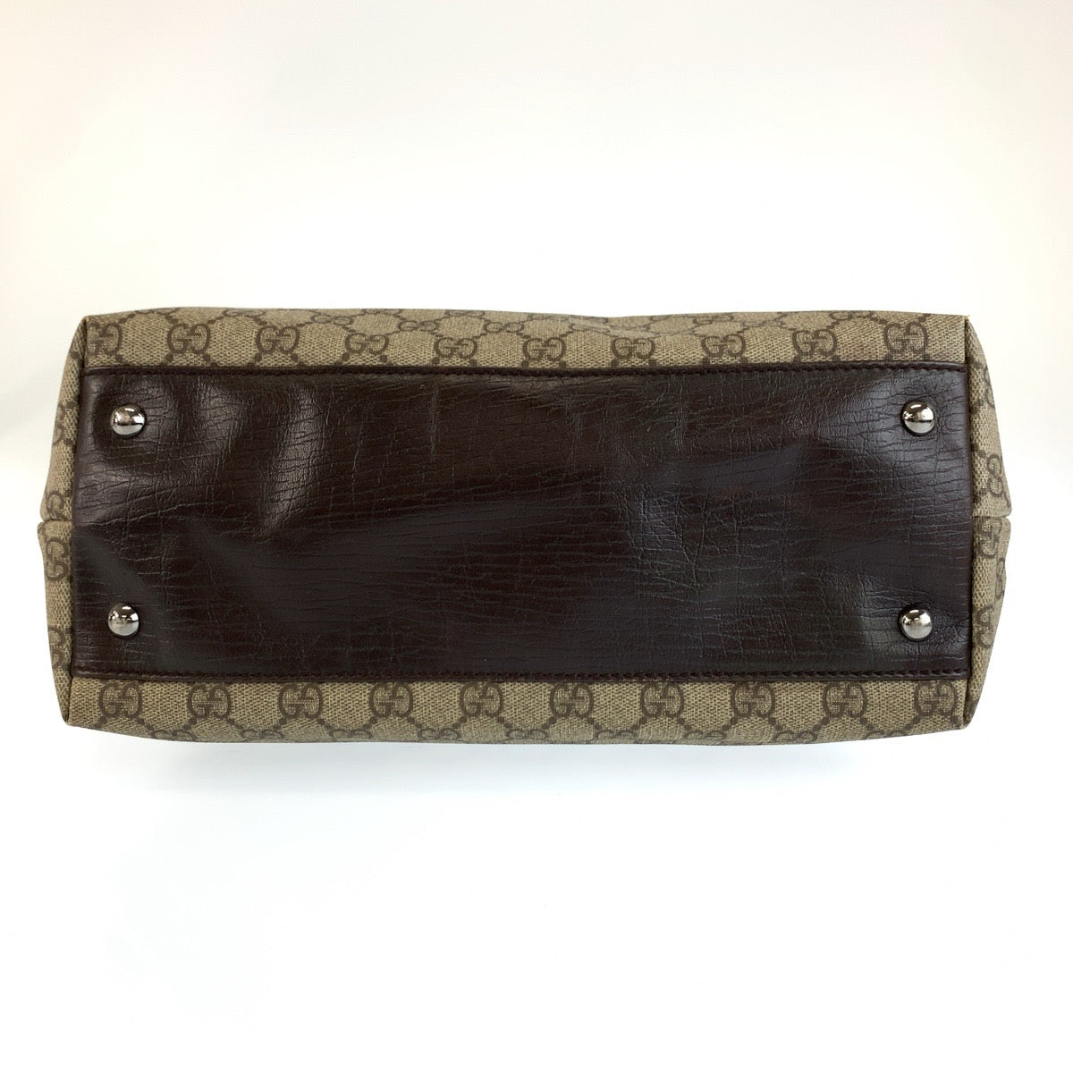 GUCCI グッチ ブラウン GGスプリームキャンバス 131220 トートバッグ ショルダーバッグ レディース ABP25