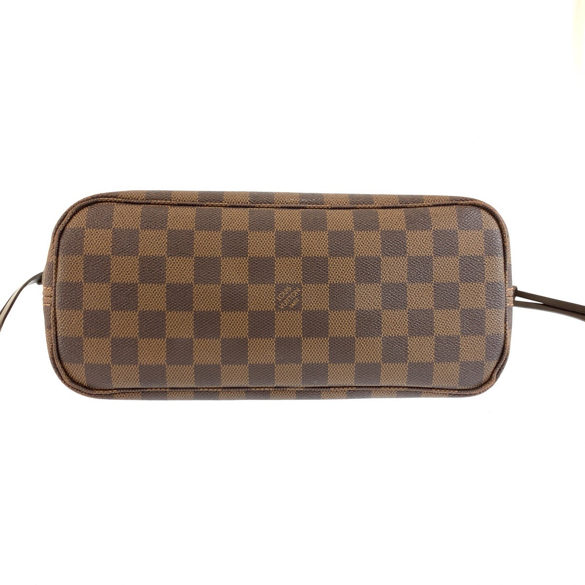 LOUIS VUITTON ルイヴィトン ダミエ ネヴァーフルPM ブラウン ゴールド金具 PVC / レザー N51109 トートバッグ ハンドバッグ レディース B90