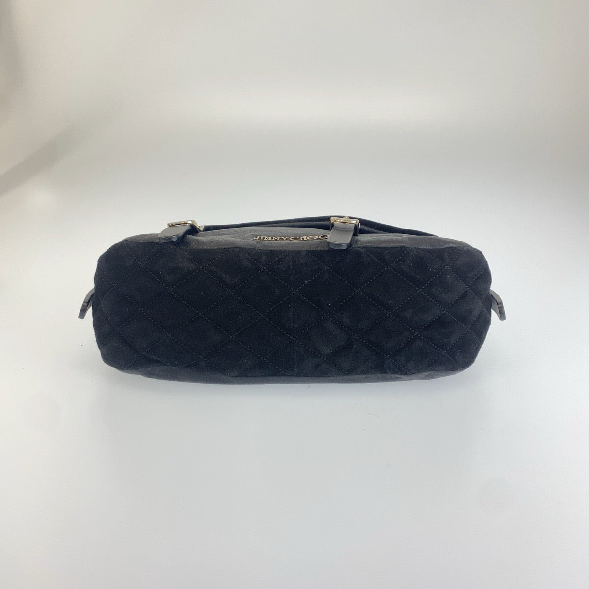 JIMMY CHOO ジミーチュウ ベカ ブラック 黒 シルバー金具 レザー / スウェード ショルダーバッグ ハンドバッグ レディース B19