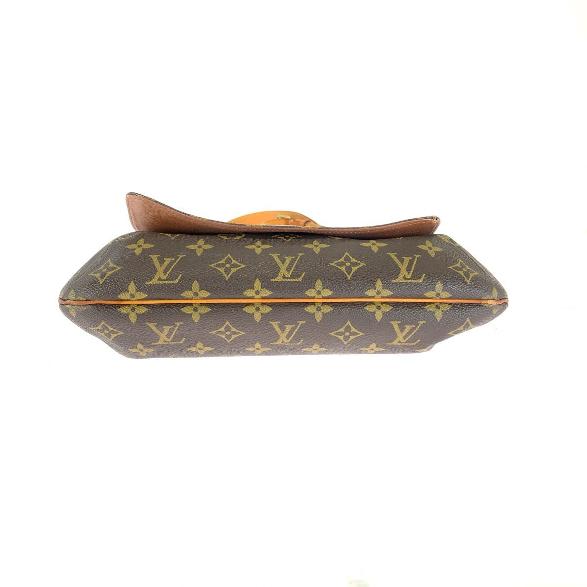LOUIS VUITTON ルイヴィトン モノグラム ミュゼット ブラウン ゴールド金具 PVC / レザー M51256 ショルダーバッグ メッセンジャーバッグ レディース B54