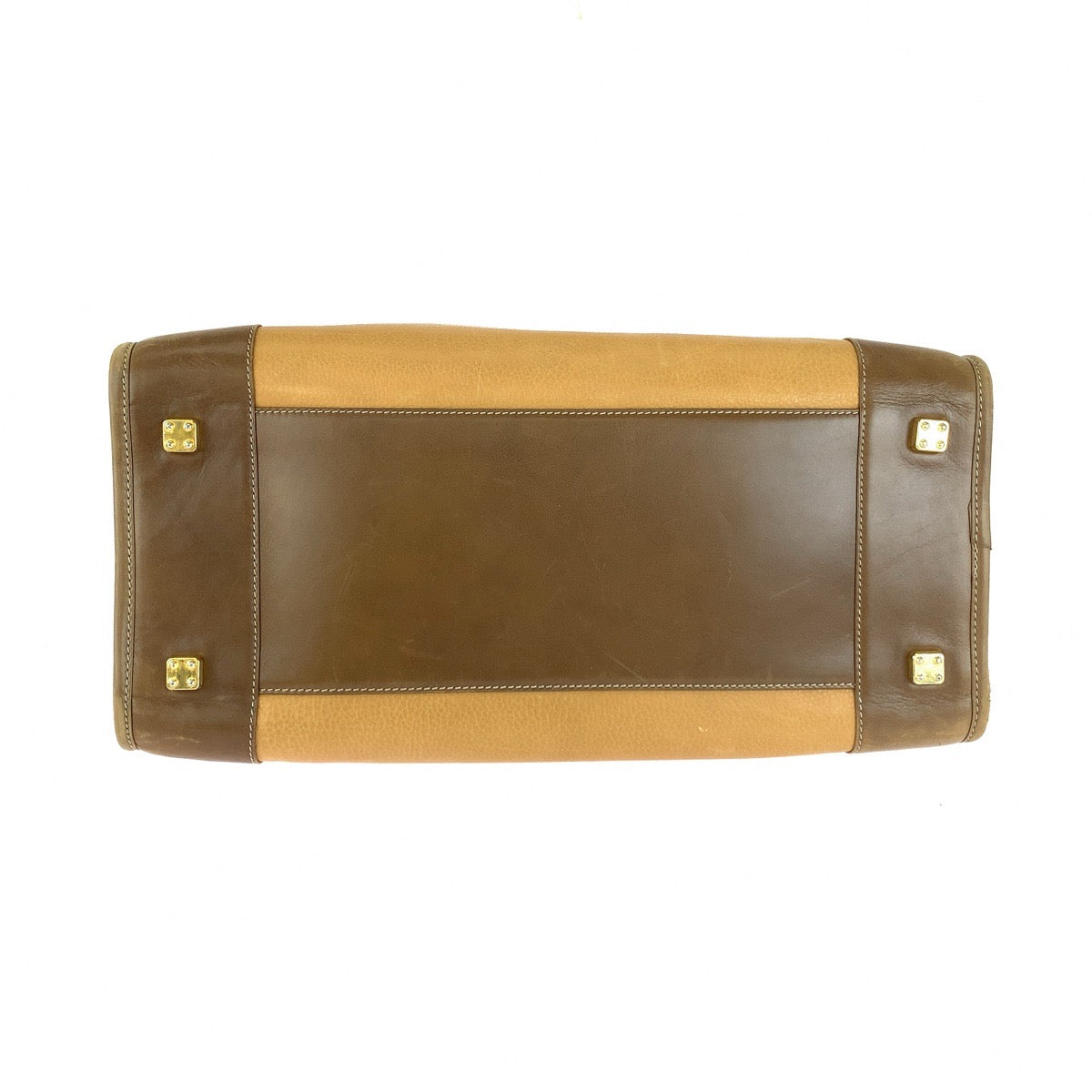 LOEWE ロエベ ヴィンテージ アマソナ40 ベージュ ゴールド金具 レザー ハンドバッグ ボストンバッグ レディース AB33