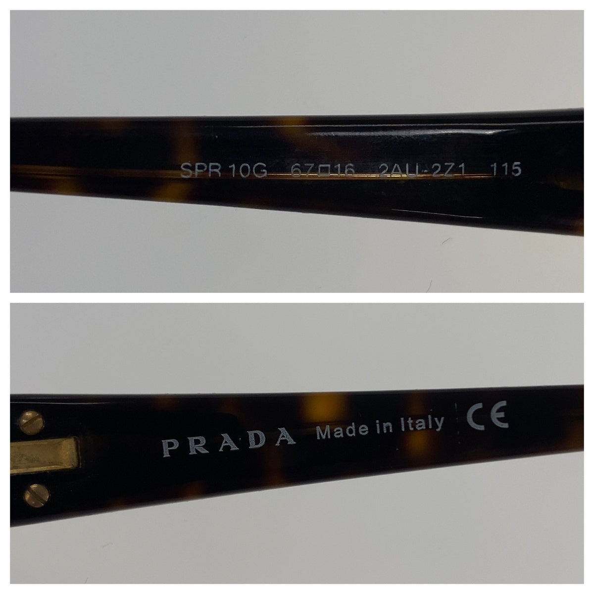 PRADA プラダ ブラウン ゴールド プラスチック / メタル 男女兼用 オーバル メンズ ABP23