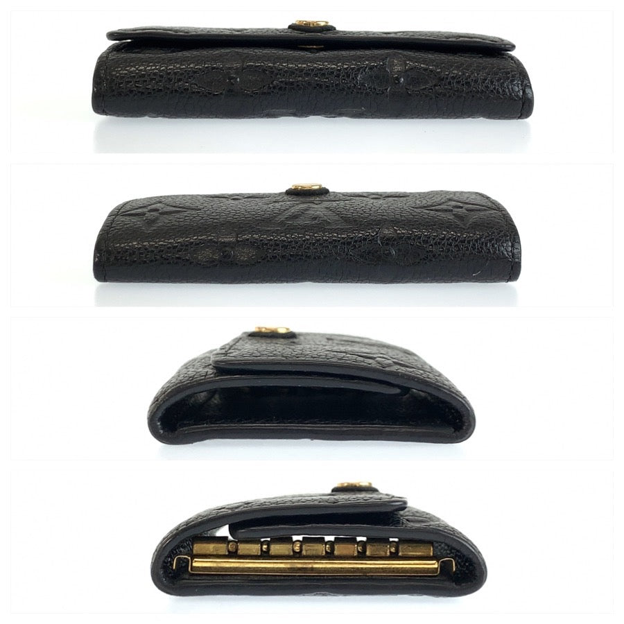 LOUIS VUITTON ルイヴィトン モノグラム アンプラント ミュルティクレ 6 ノワール ブラック ゴールド金具 レザー M64421 キーケース 6連 男女兼用 メンズ ABP22