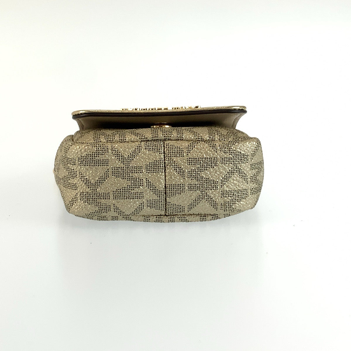 Michael Kors マイケルコース ジェットセット チャーム ベージュ ゴールド ゴールド金具 レザー / PVCコーティングキャンバス 32F2GT9N5M エアポッズケース AirPodsケース レディース A