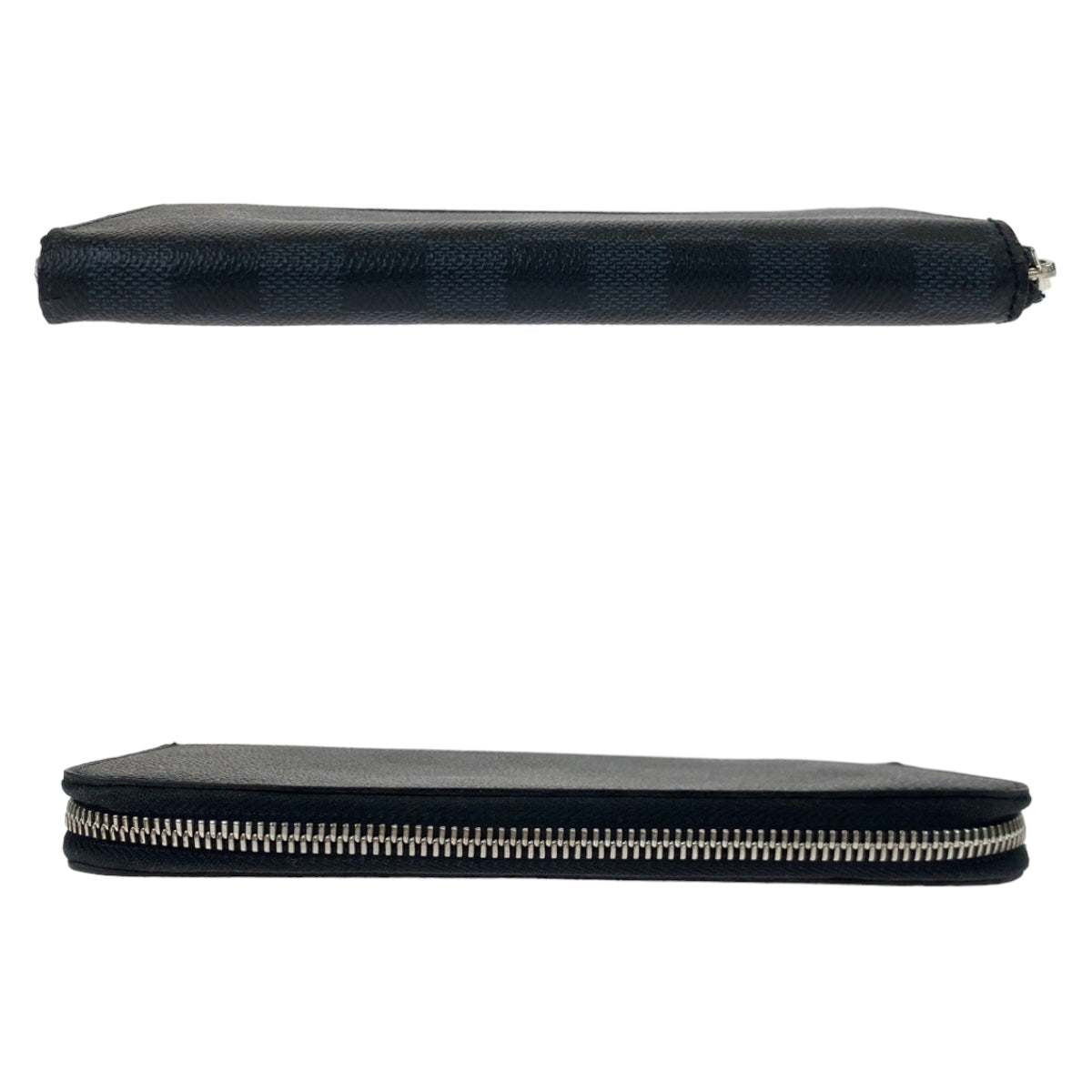 10028
LOUIS VUITTON Damier Cobalt Zippy Wallet Vertical Navy Grey PVC N62240 Long Wallet Round Zipper Men's