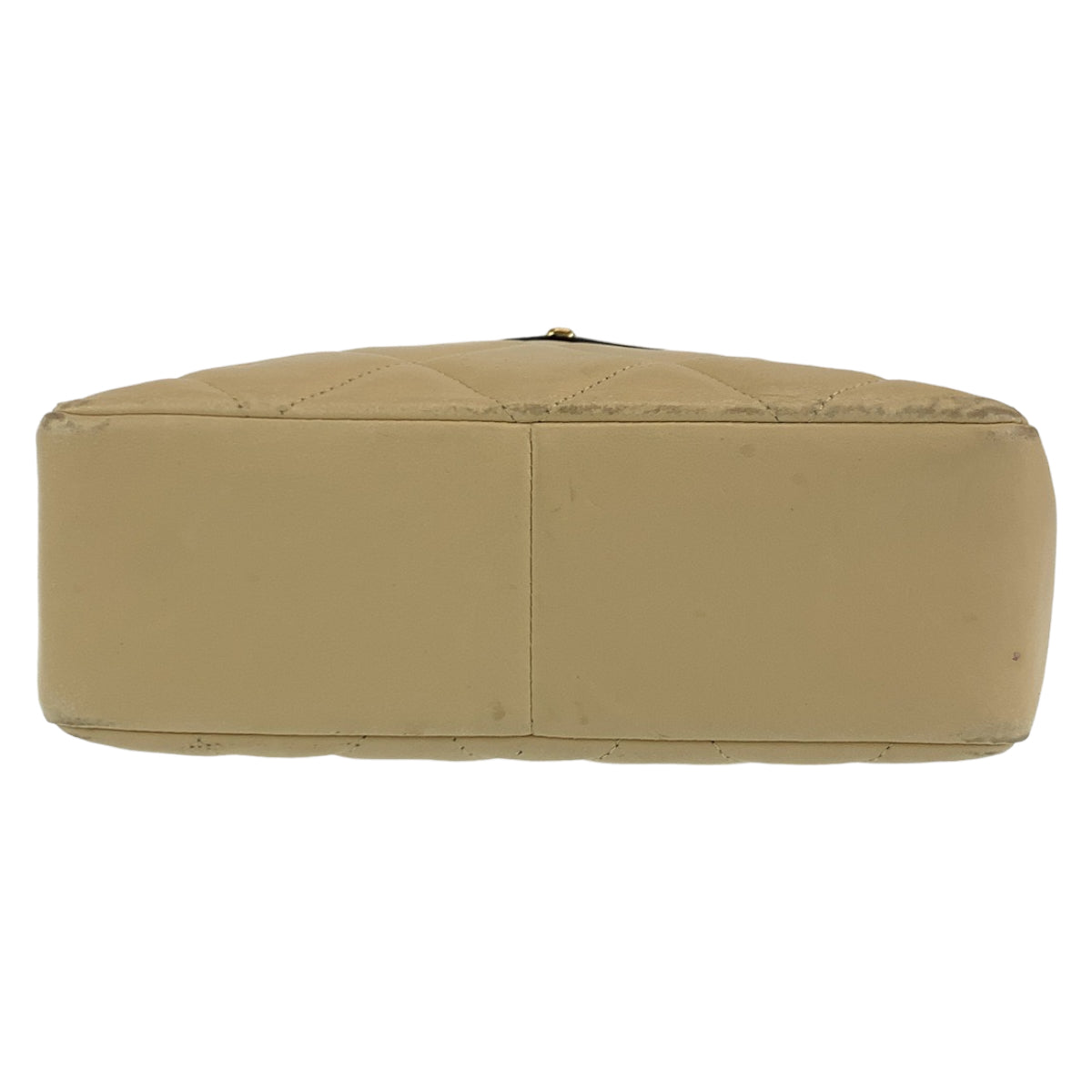 10122
CHANEL シャネル ヴィンテージ マトラッセ ココマーク ターンロック ベージュ ブラック 黒 ゴールド金具 ラムスキン 斜め掛け ショルダーバッグ ポシェット レディース