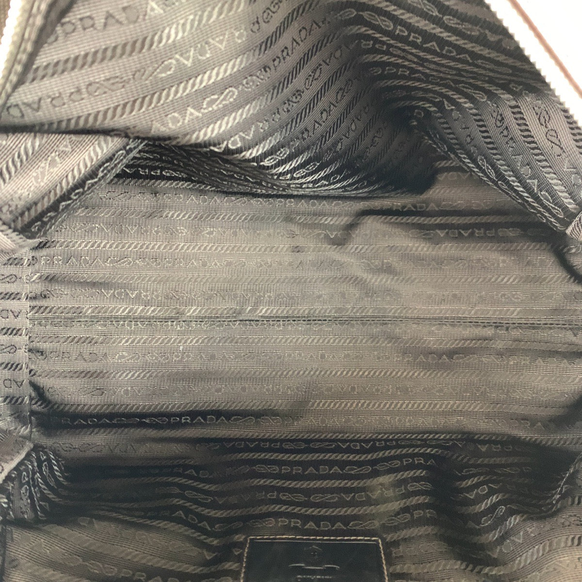 B-117
PRADA プラダ ロゴジャガード ブラウン 茶 キャンバス トートバッグ ハンドバッグ ショルダーバッグ レディース