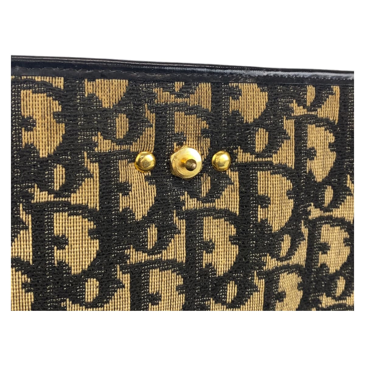 10136
Dior ディオール ヴィンテージ トロッター ネイビー ゴールド金具 キャンバス 斜め掛け ショルダーバッグ レディース