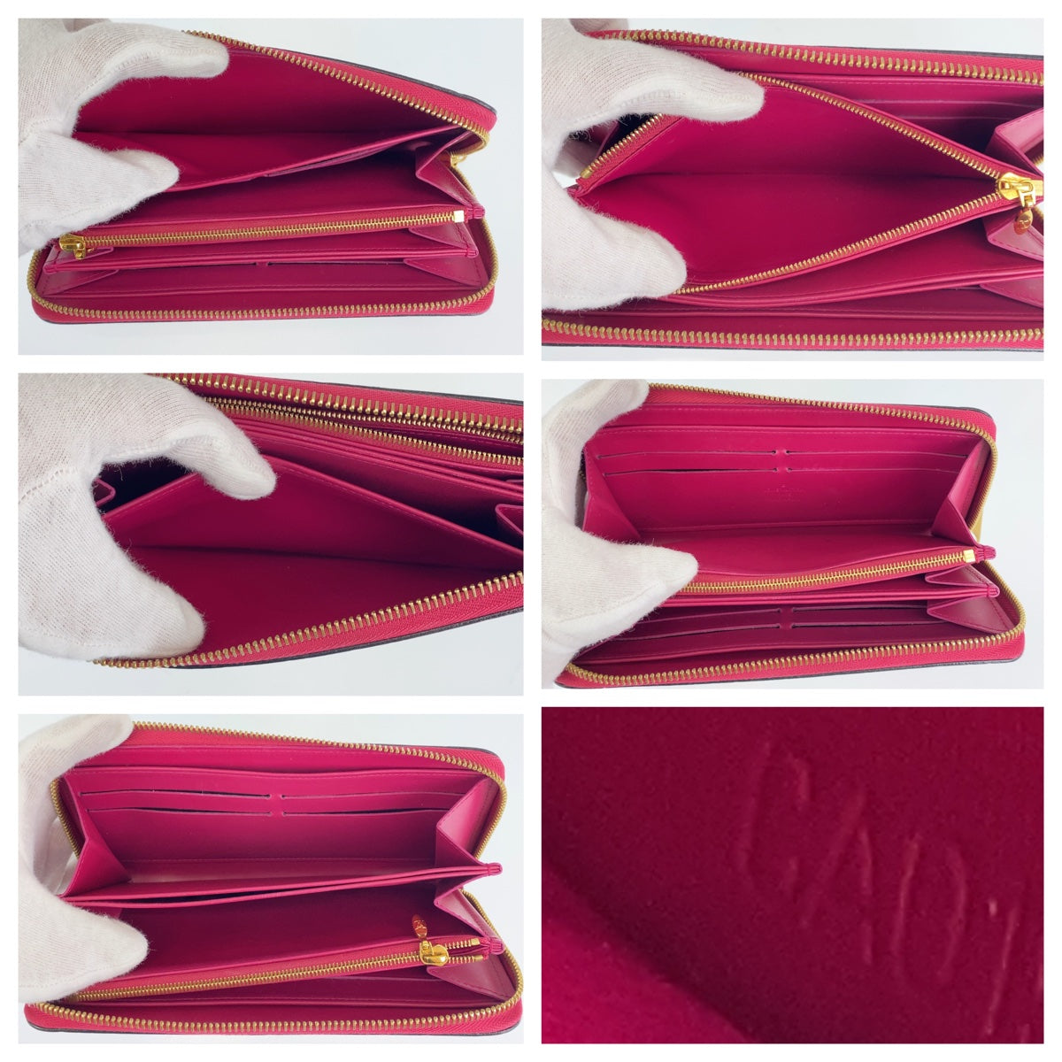 12673
LOUIS VUITTON ルイヴィトン モノグラム ヴェルニ ジッピーウォレット ローズアンディアン ピンク系 ゴールド金具 エナメル M91597 長財布 ラウンドファスナー レディース