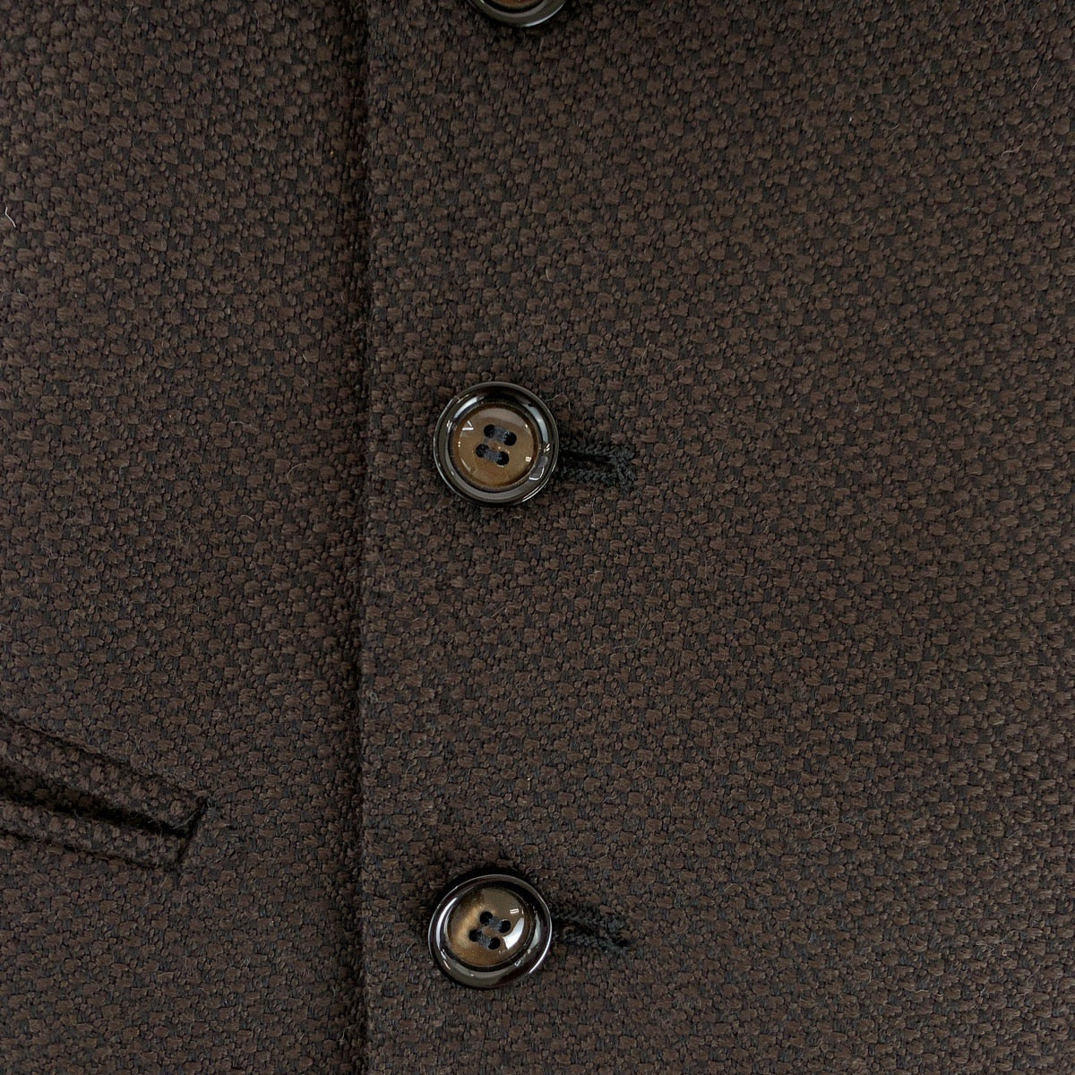 TAGLIATORE タリアトーレ サイズ50 ブラウン シルバー金具 ウール ベスト ジレ メンズ ABP25
