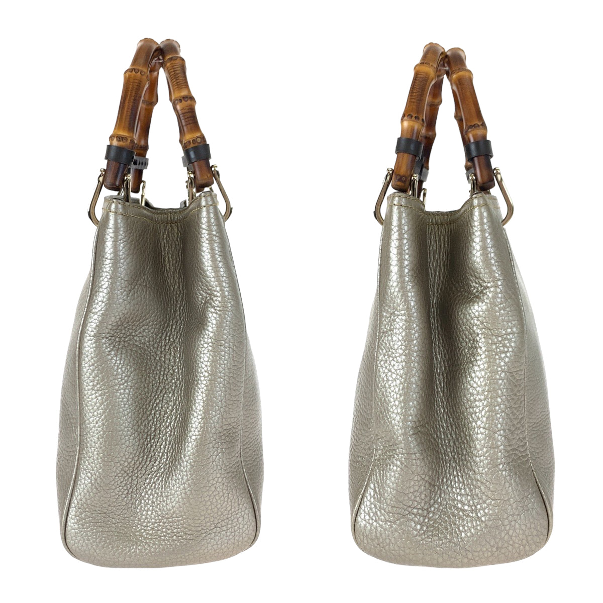 C-077
GUCCI グッチ バンブー ショッパー スモール シャンパンゴールド カーフ 336032 ショルダーバッグ ハンドバッグ 2way レディース