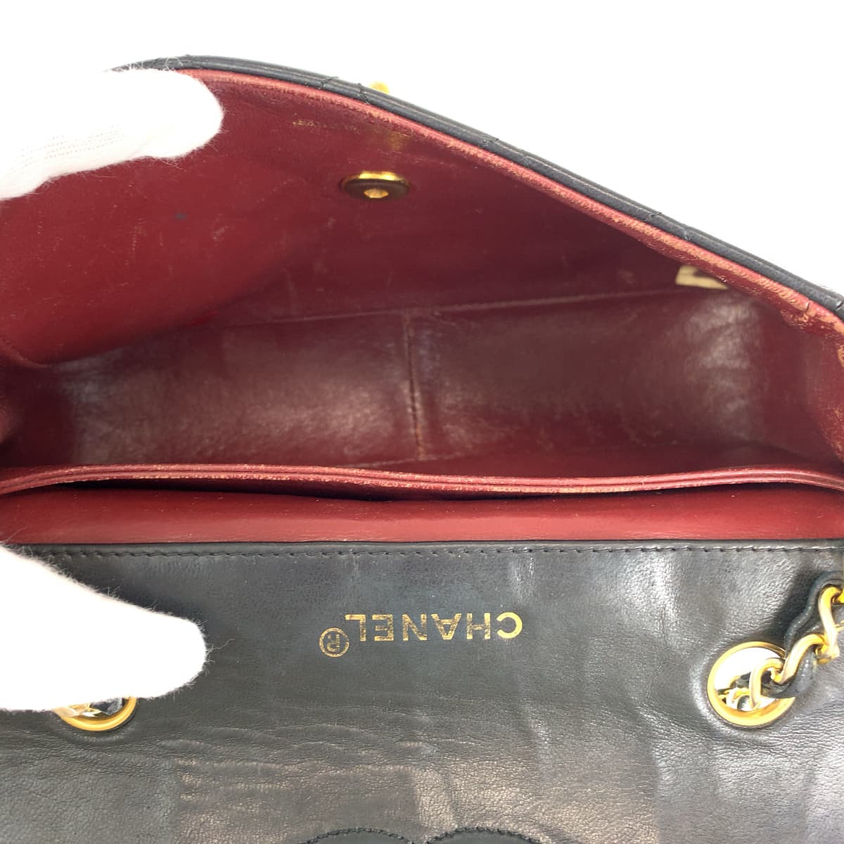 H-00305
CHANEL シャネル ヴィンテージ マトラッセ ココマーク ターンロック ブラック 黒 ゴールド金具 ラムスキン チェーンショルダーバッグ 斜め掛け レディース
