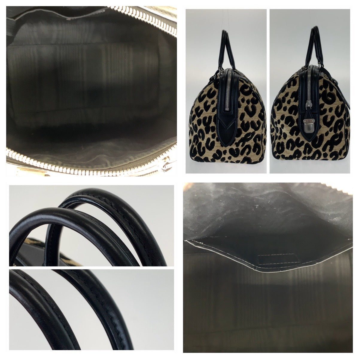 C-053
LOUIS VUITTON ルイヴィトン ジャガード スピーディ30 ノワール ベージュ レオパード レザー M97396 ハンドバッグ ミニボストン レディース