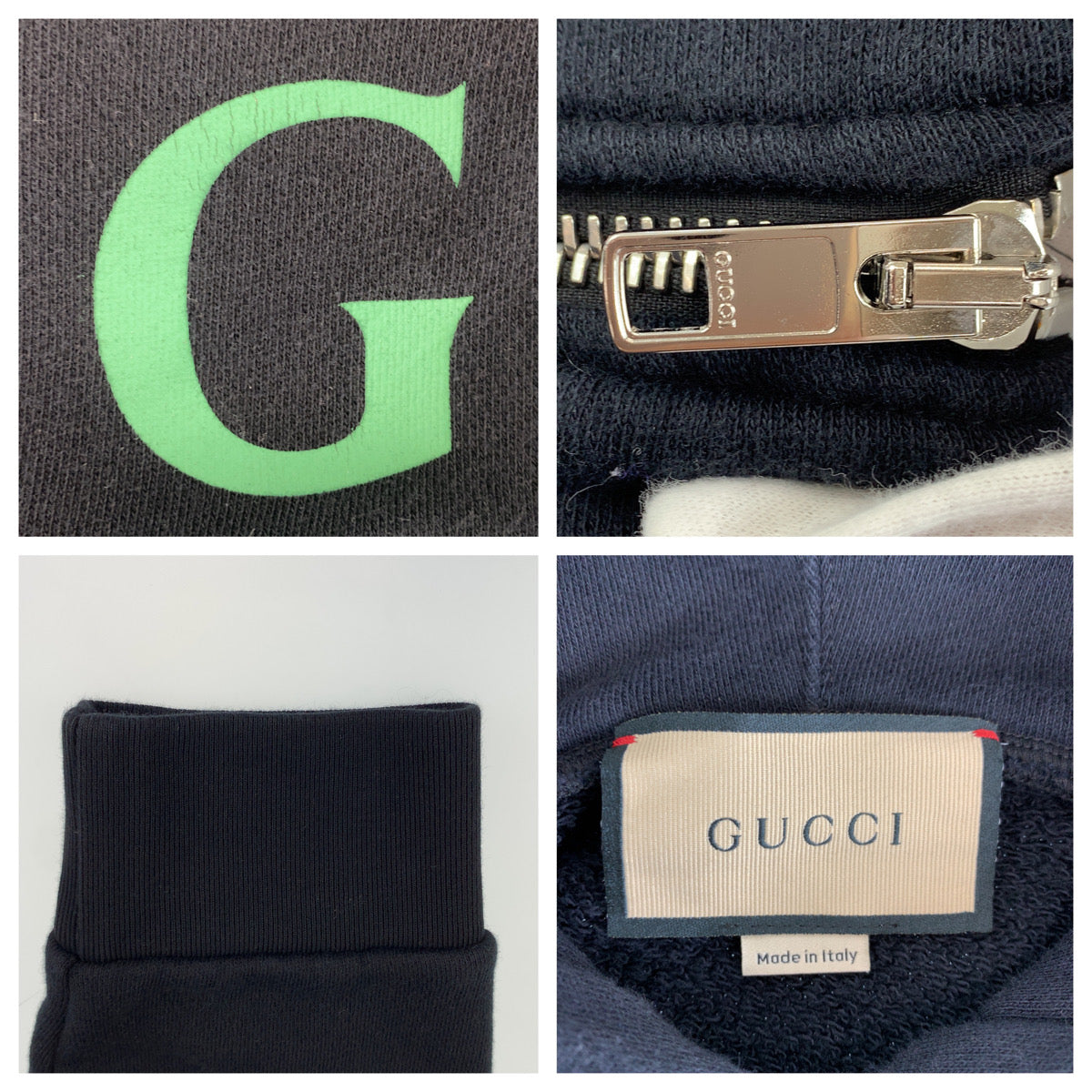 10246
GUCCI グッチ 23SS リップスティック プリント ロゴ サイズM 男女兼用 ブラック 黒 グリーン 緑 コットン 743404XJFIX パーカー スウェット メンズ