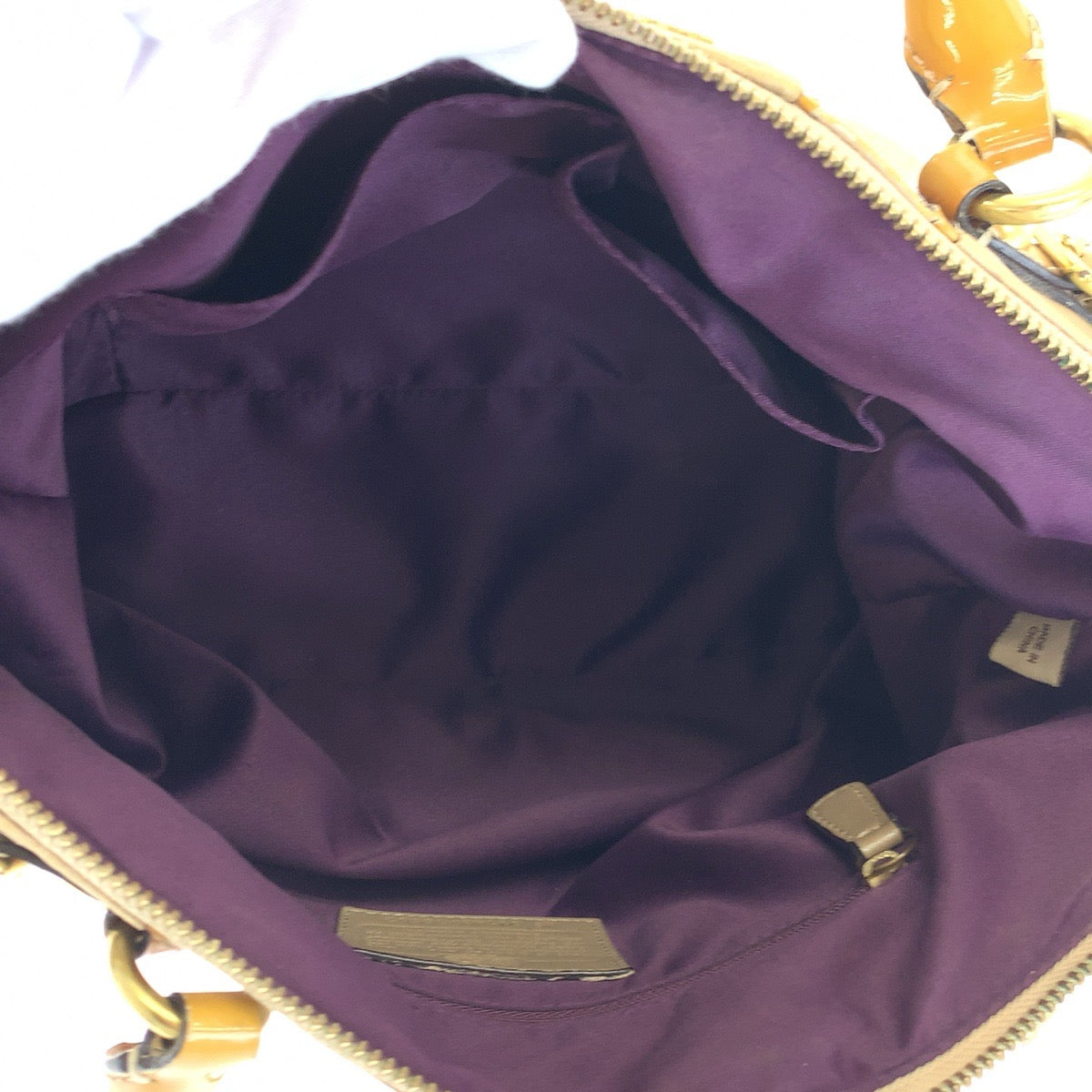 12653
COACH コーチ マディソン エンボス 型押し 斜め掛け可能 ベージュ マスタード レザー 18602 2way トートバッグ ショルダーバッグ ハンドバッグ レディース AB5