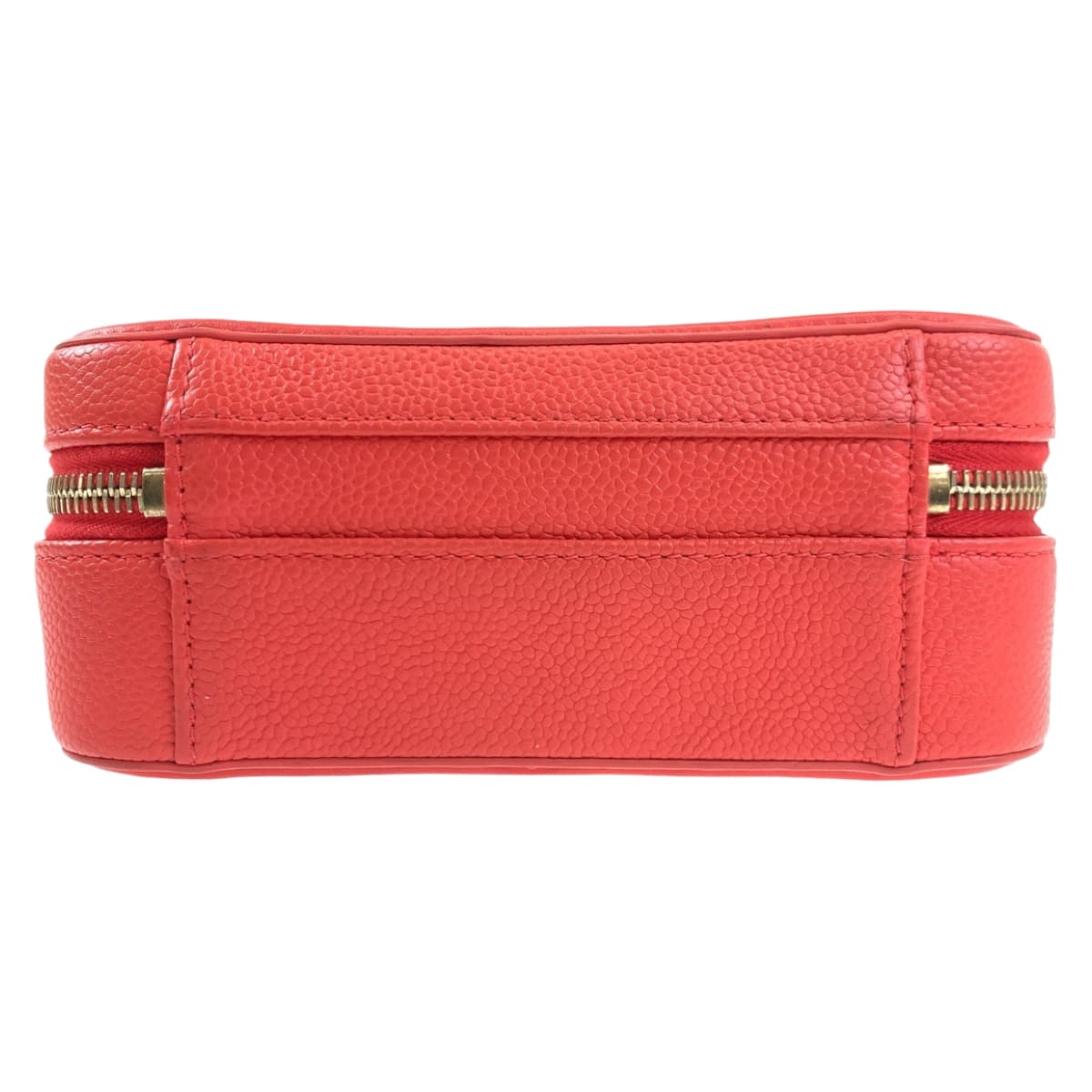 10288
CHANEL シャネル CCフィリグリー ココマーク レッド 赤 ゴールド金具 キャビアスキン 93343 バニティバッグ ショルダーバッグ ポシェット レディース