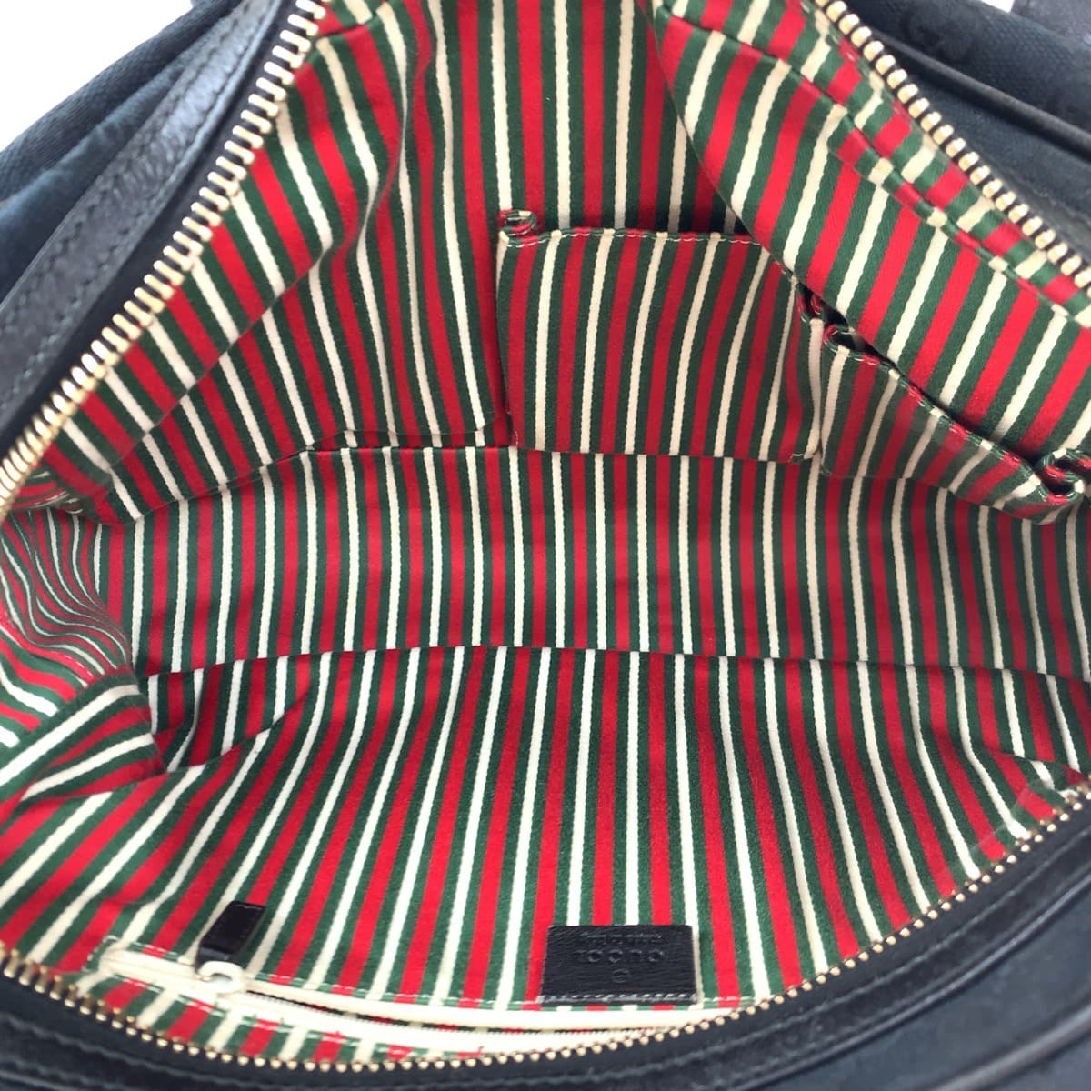 10326
GUCCI グッチ ニューブリット インターロッキング 中シェリー ブラック 黒 ゴールド金具 GGキャンバス / レザー 169971 トートバッグ ハンドバッグ レディース