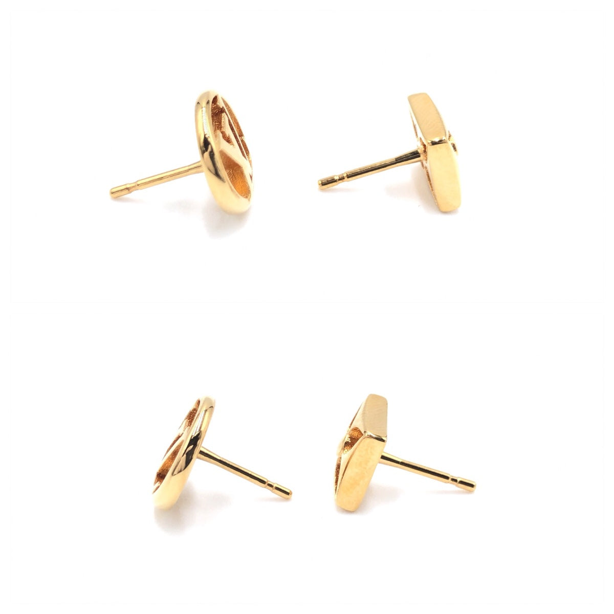 D-024
LOUIS VUITTON ルイヴィトン モノグラム ブックレドレイユ クレイジー インロック ゴールド 金 メタル M00395 ピアス LVサークル レディース
