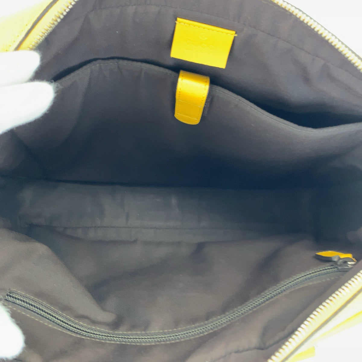 GUCCI グッチ ディアマンテラックス イエロー 黄 ゴールド金具 レザー 344357 ショルダーバッグ ハンドバッグ 2way レディース