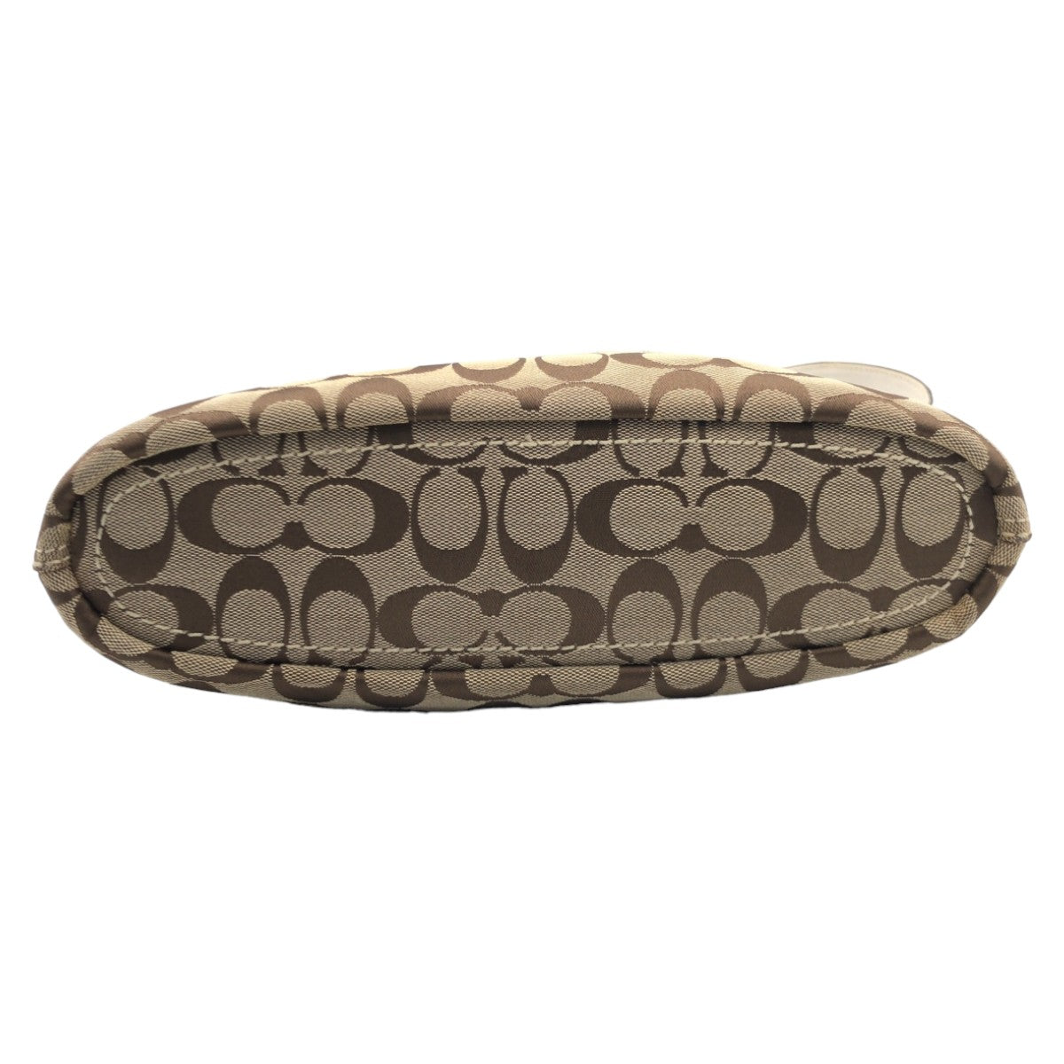 12596
COACH コーチ シグネチャー ブラウン ホワイト ゴールド金具 キャンバス F11444 ショルダーバッグ 斜め掛け可能 レディース ABP5