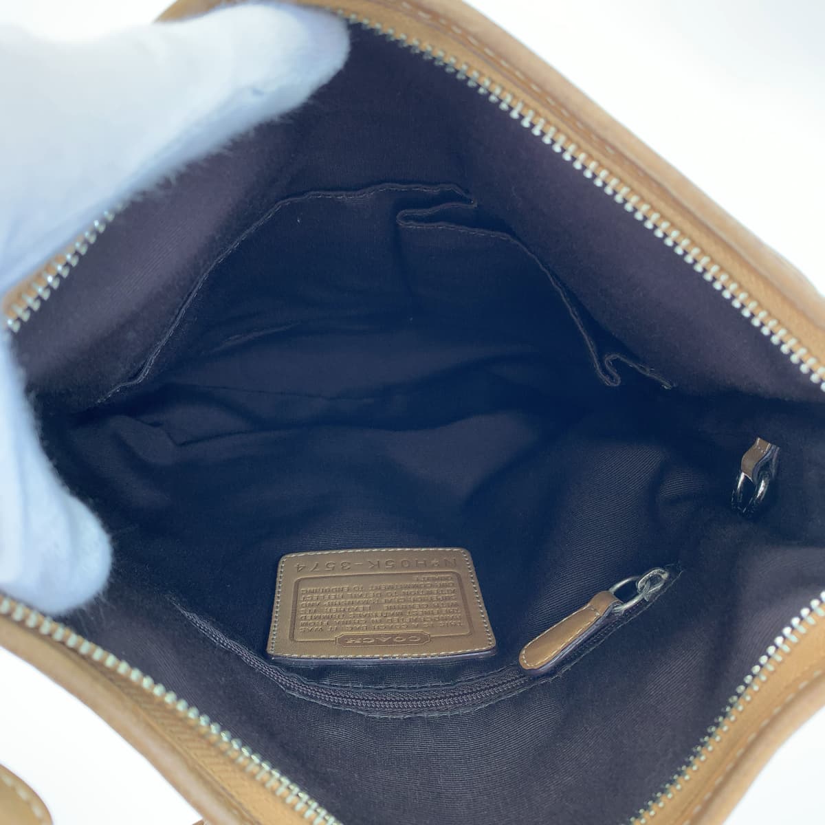 12580
COACH コーチ シグネチャー ブラウン キャンバス 3574 ショルダーバッグ ポシェット 斜め掛け可能 レディース AB5