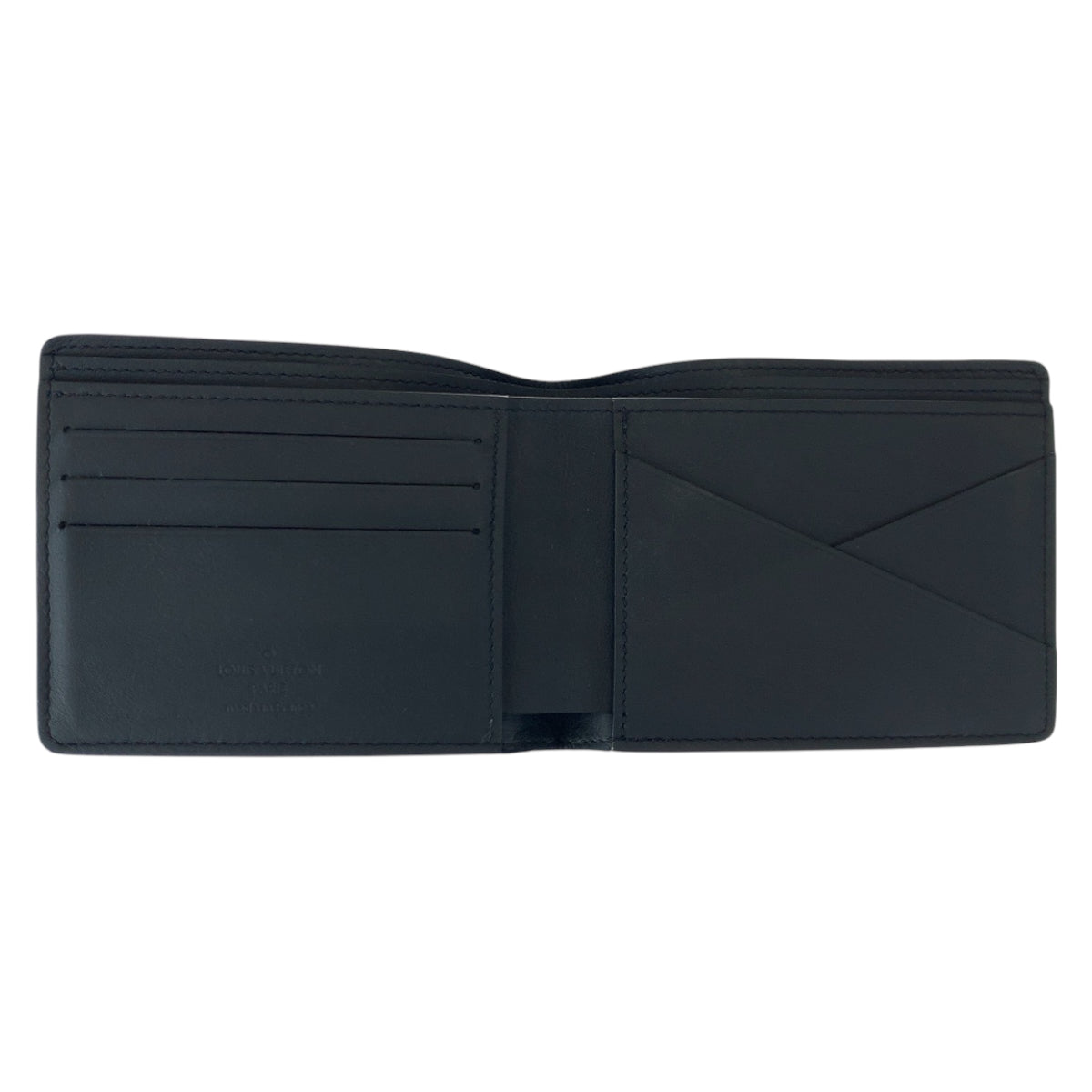 H-00596
LOUIS VUITTON ルイヴィトン モノグラム シャドウ ポルトフォイユ ミュルティプル ノワール ブラック 黒 レザー M62901 二つ折り財布 札入れ メンズ