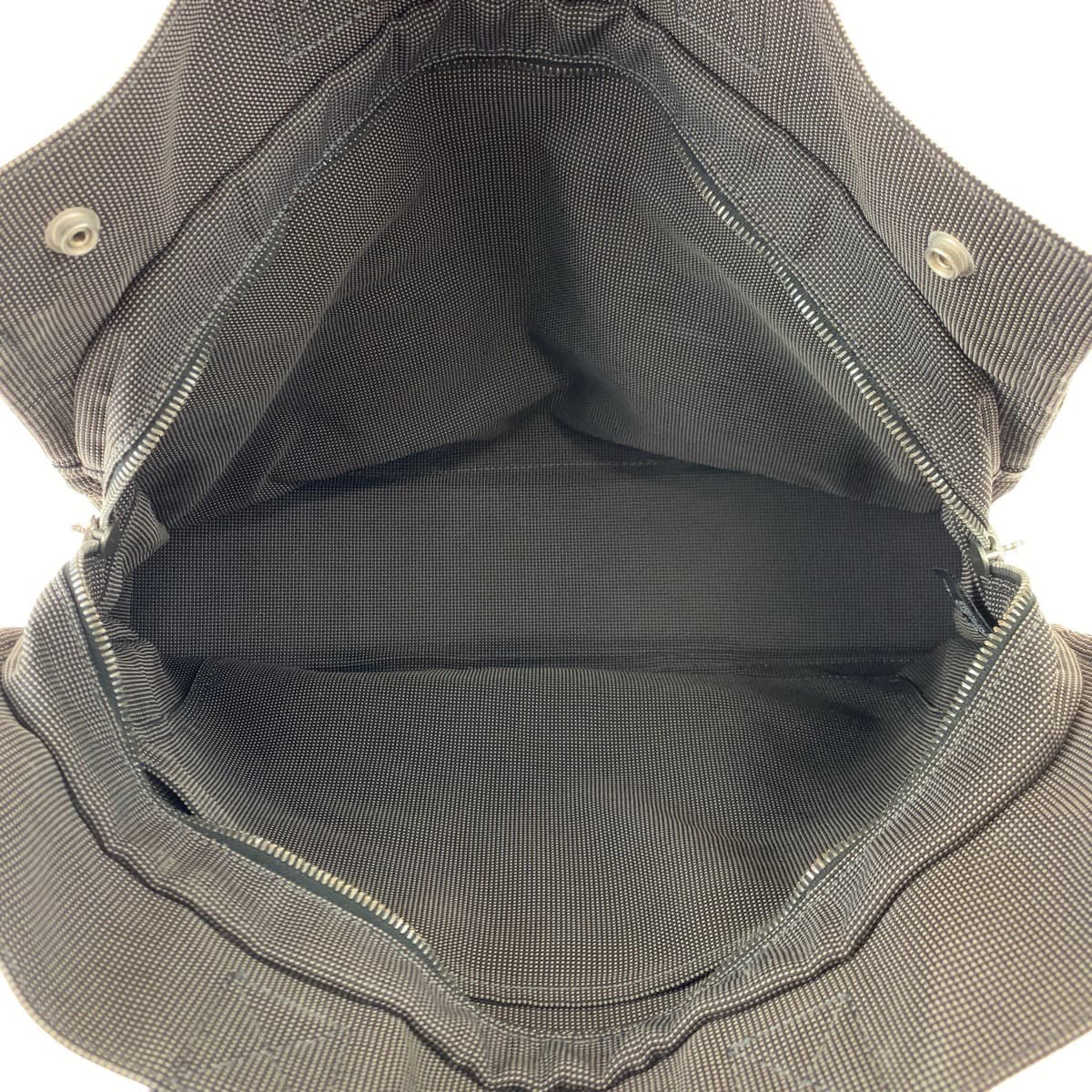 H-00617
HERMES エルメス エールラインMM グレー キャンバス トートバッグ ハンドバッグ レディース