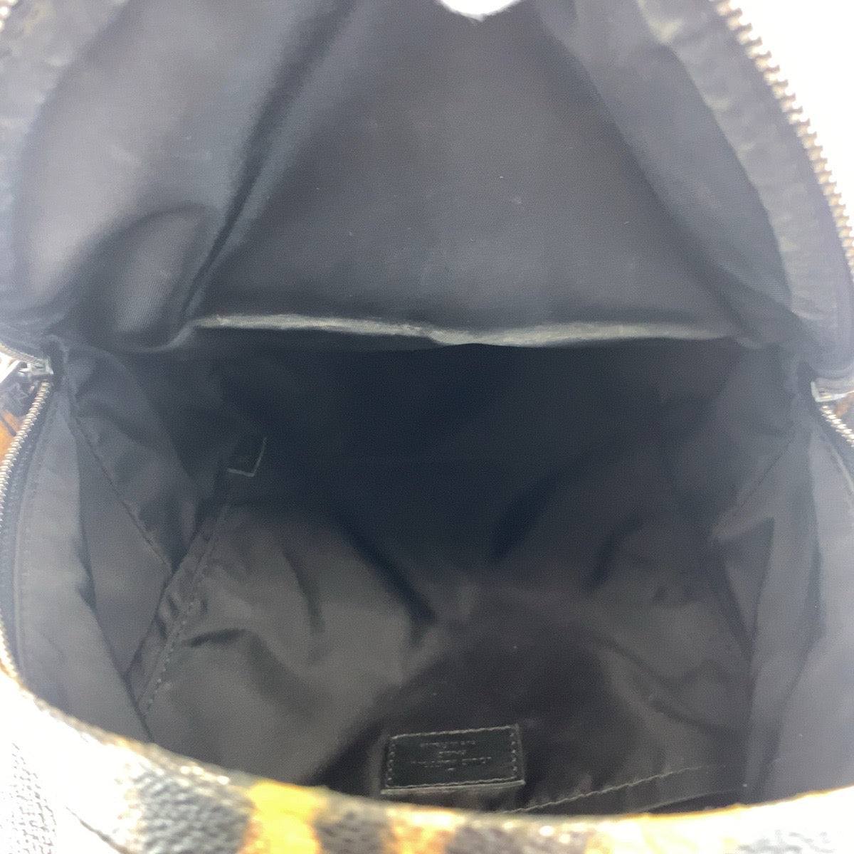 10437
LOUIS VUITTON Leopard Print Palm Springs PM Brown Black PVC M52020 Backpack Women's