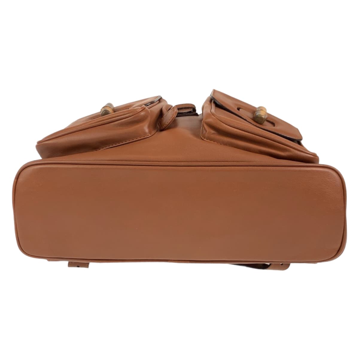 10460
GUCCI グッチ ヴィンテージ バンブー オールドグッチ ブラウン ゴールド金具 レザー 008 2058 0016 リュックサック バックパック レディース