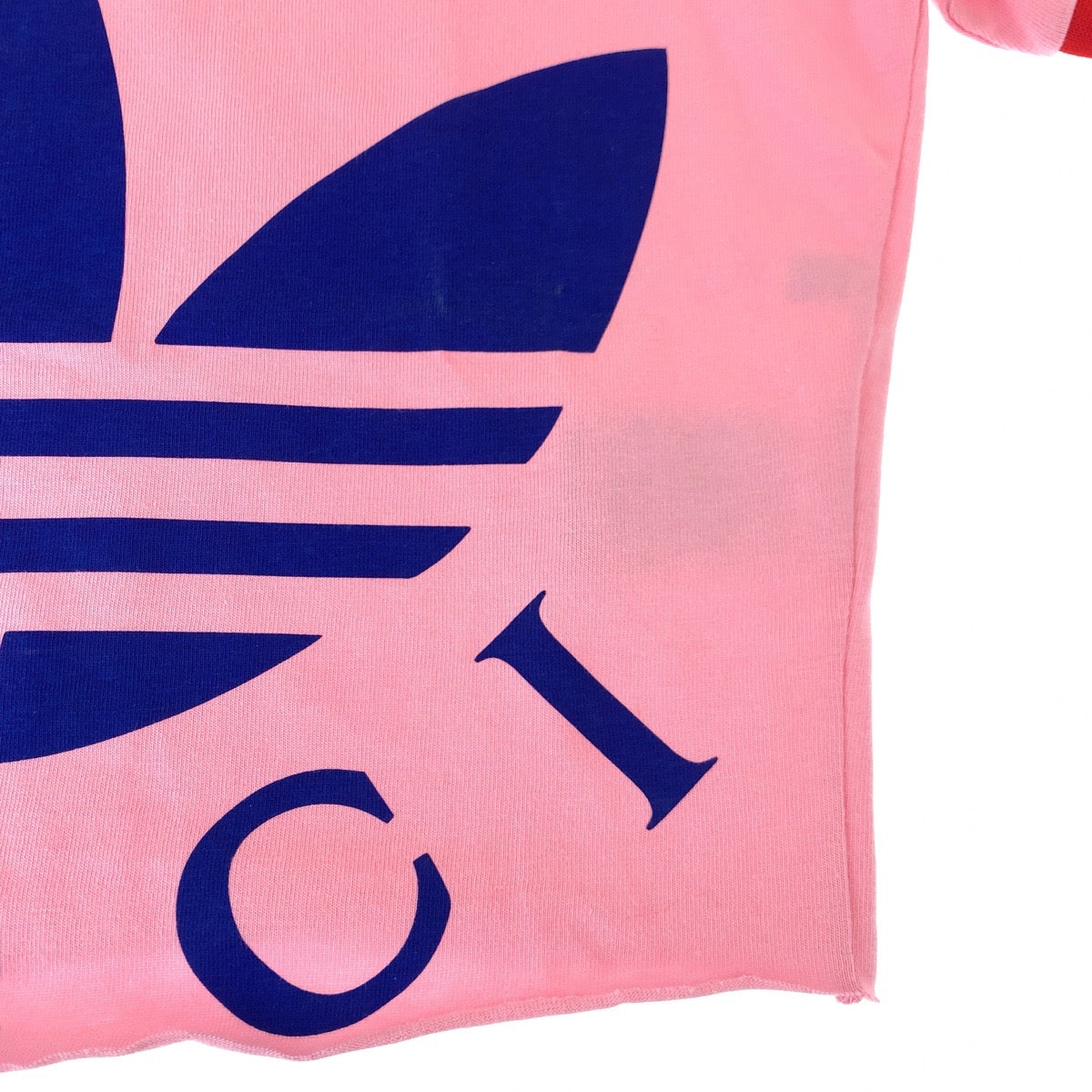 H-00638
GUCCI グッチ GUCCI × adidas 22SS サイズXS ショート丈 ピンク レッド 赤 コットン 693637 半袖Tシャツ クロップド レディース