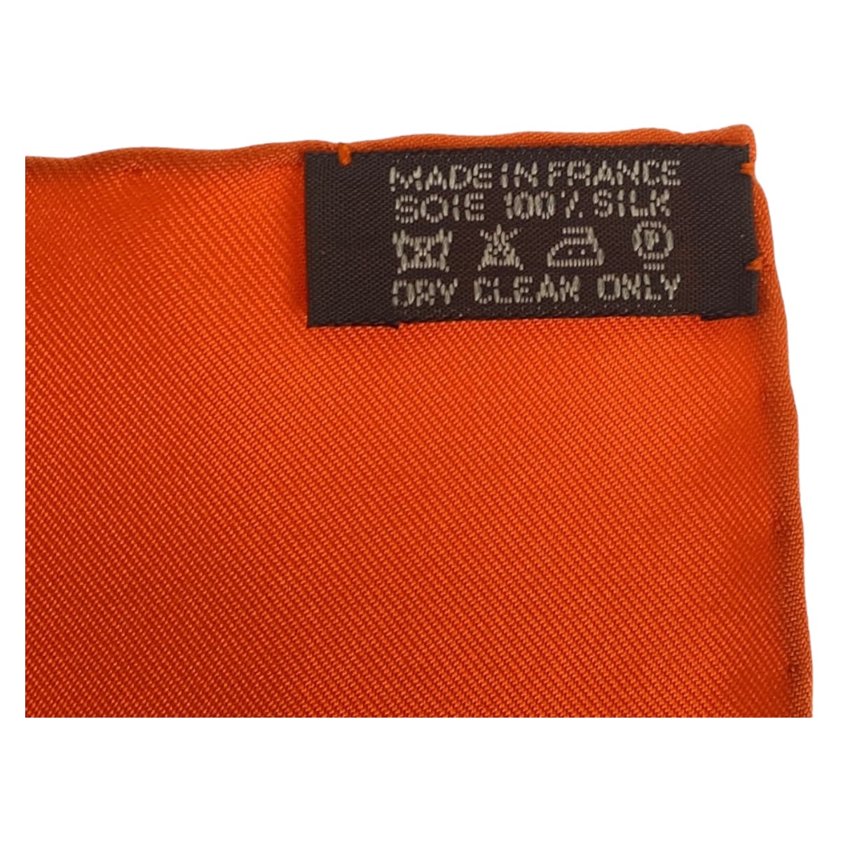 10535
HERMES エルメス REVES D'ESPACE カレ90 タグ有り オレンジ 橙 ホワイト 白 シルク スカーフ ストール レディース