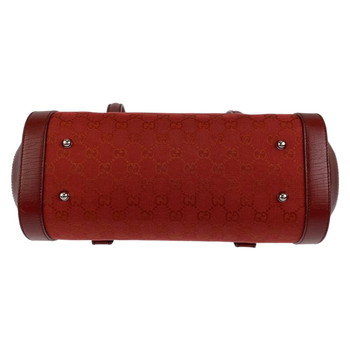 10549
GUCCI グッチ バンブー レッド シルバー金具 GGキャンバス 111713 3444 ハンドバッグ ショルダーバッグ レディース