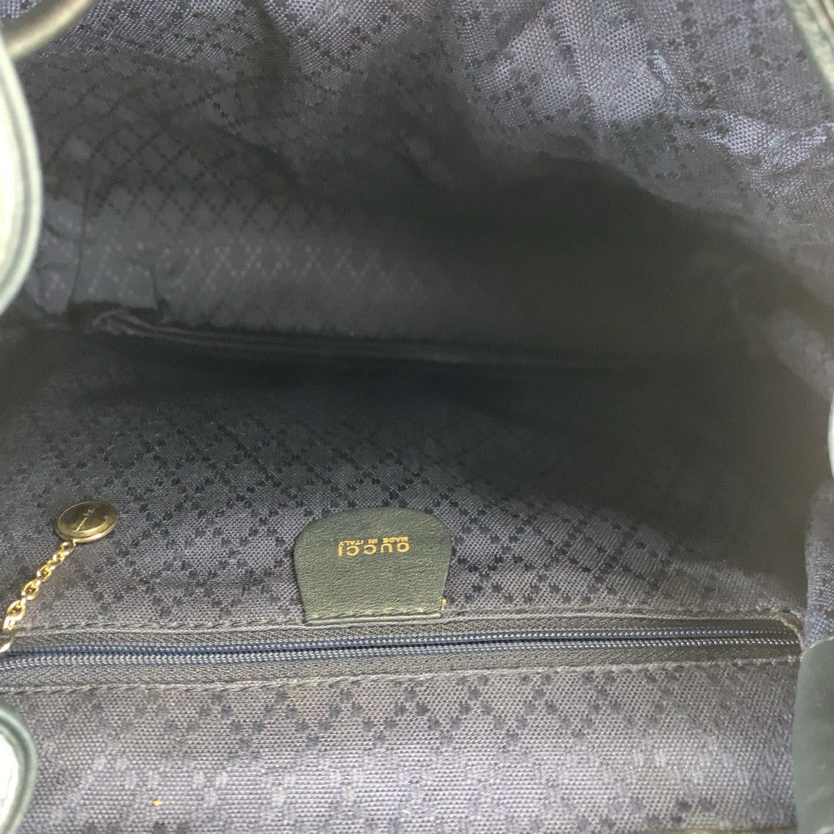 GUCCI グッチ バンブー ブラック 黒 ブラウン 茶 ゴールド金具 レザー 003 2053 0016 リュックサック デイパック レディース