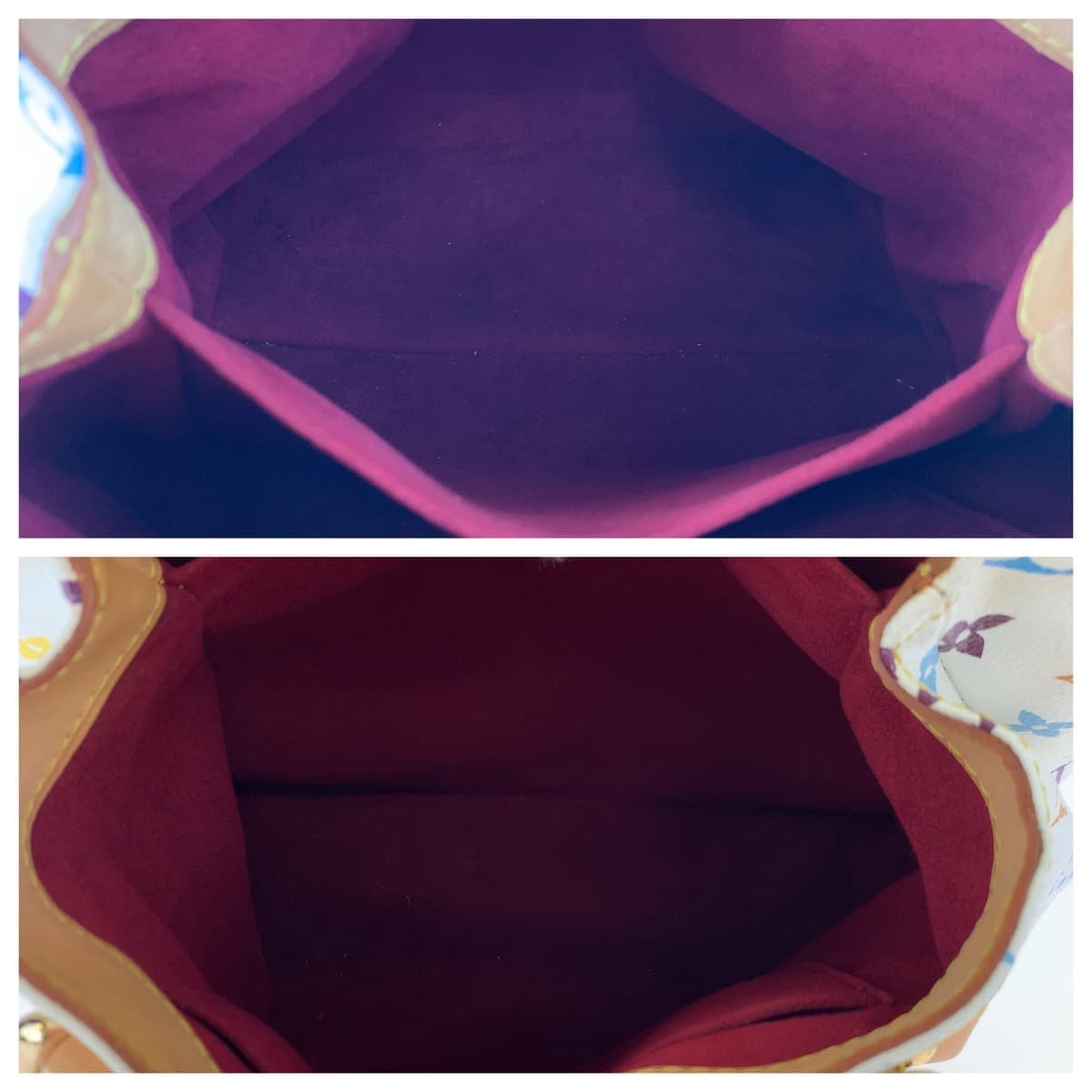 LOUIS VUITTON Louis Vuitton Monogram Multicolor Audra Blanc White PVC Handbag Tote Bag Women's