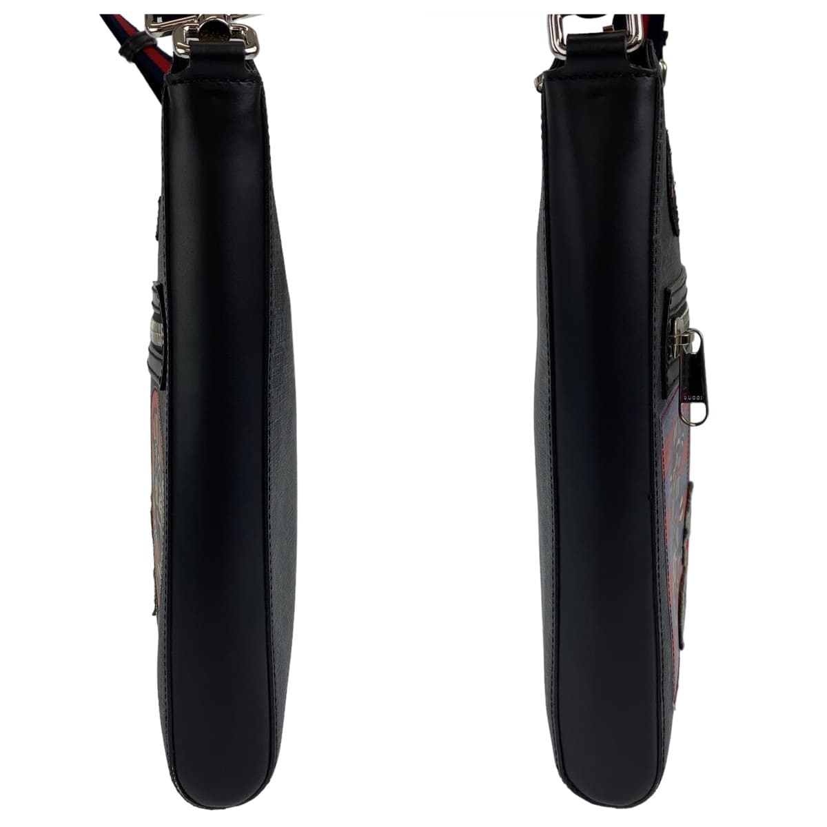 GUCCI グッチ クーリエ GGスプリーム シェリーライン GG柄 ブラック 黒 シルバー金具 PVC / レザー 474137 ショルダーバッグ 肩掛け メンズ