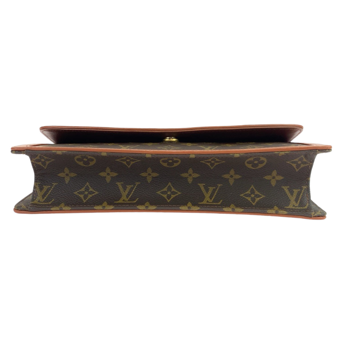 LOUIS VUITTON ルイヴィトン モノグラム ポシェットダムGM ブラウン 茶 ゴールド金具 PVC M51810 セカンドバッグ クラッチバッグ メンズ