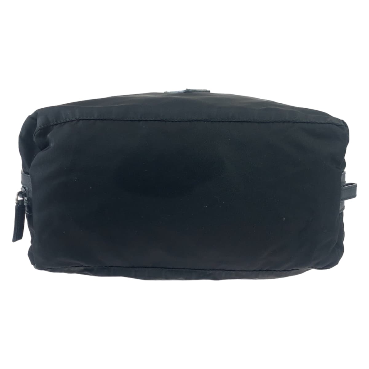 10636
PRADA プラダ テスート 三角ロゴプレート ブラック ナイロン クラッチバッグ ポーチ 男女兼用 メンズ