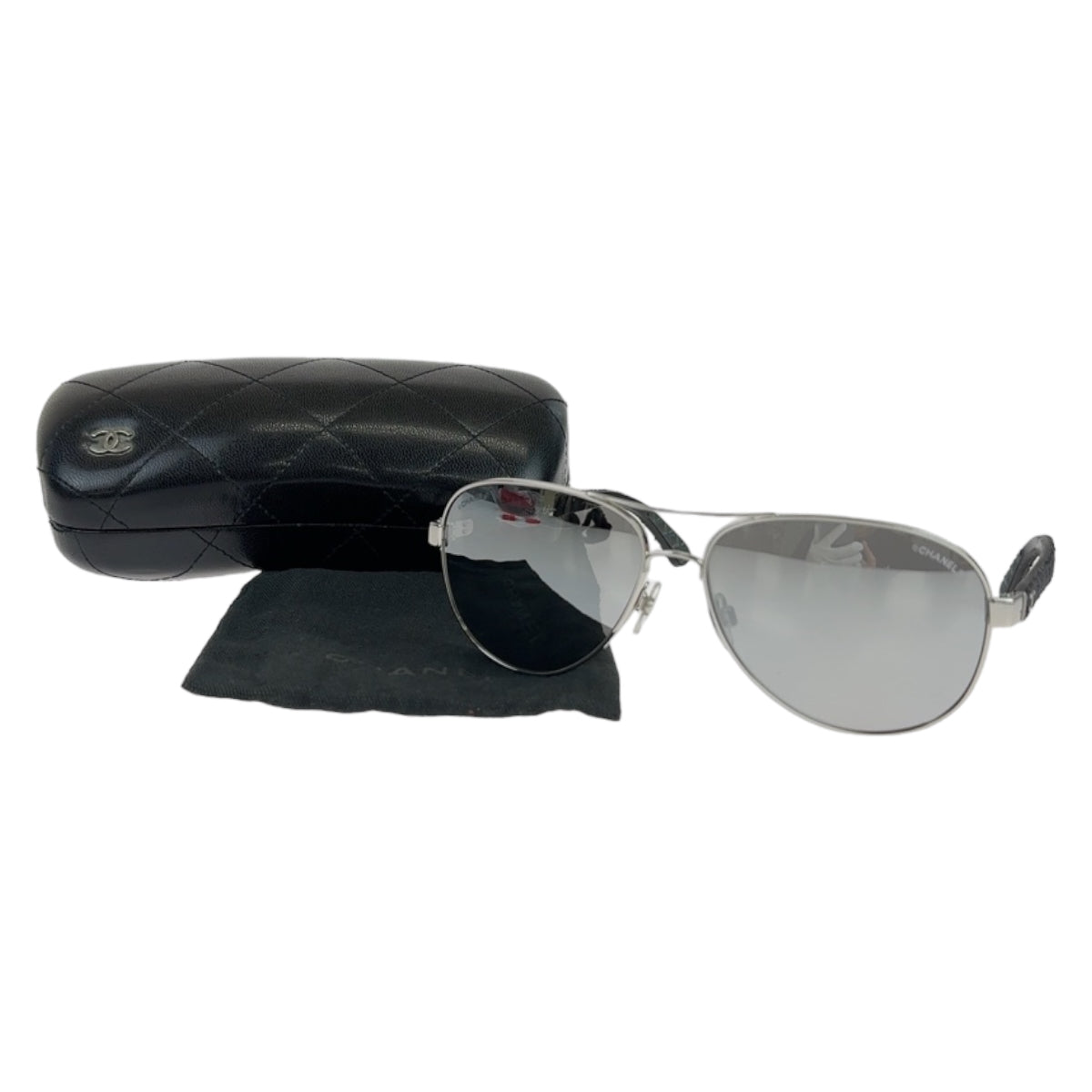 10667
CHANEL シャネル マトラッセ ココマーク シルバー ブラック 4207 サングラス ミラーレンズ ティアドロップ レディース