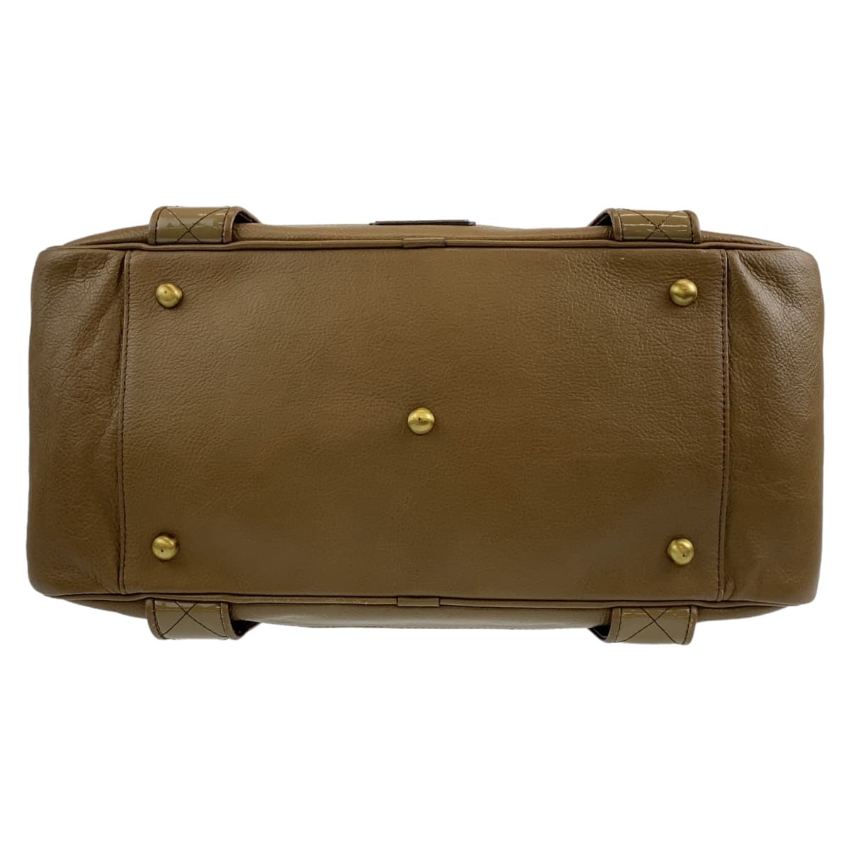 10678
BURBERRY バーバリー 中チェック柄 カーキ ブラウン ゴールド金具 レザー ハンドバッグ ショルダーバッグ レディース