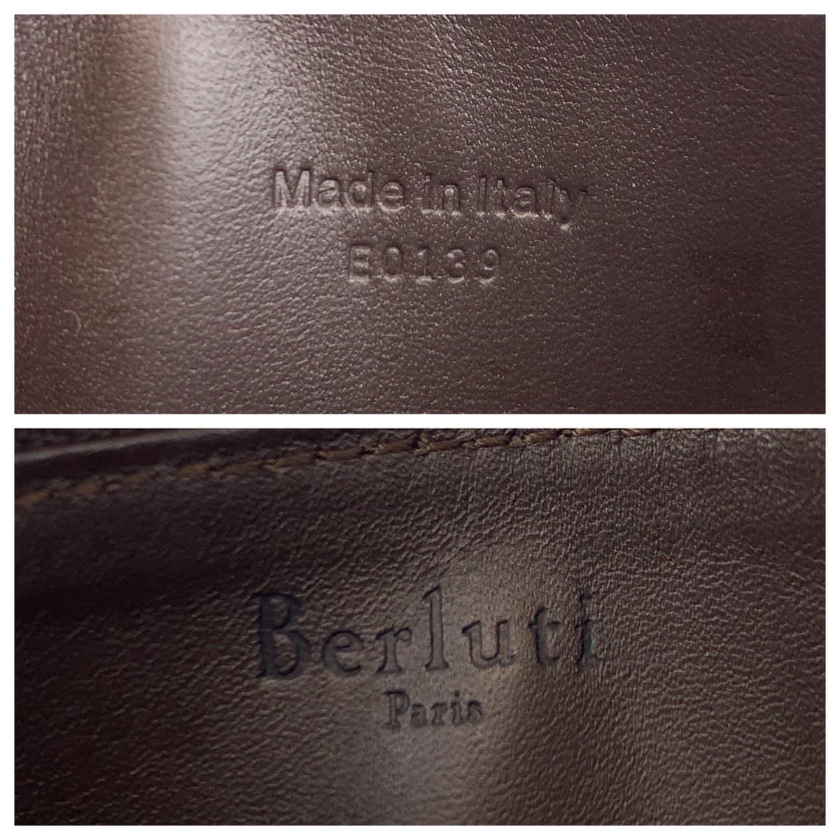 10686
Berluti ベルルッティ コアマキシ カリグラフィ スクリット ゴールデンパティーヌ ブラウン シルバー金具 レザー フラグメントケース コインケース カードケース メンズ
