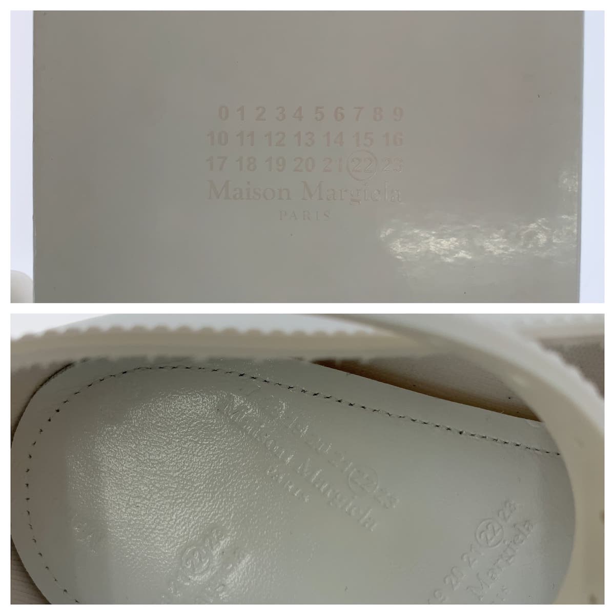 Maison Margiela Size 36 White Rubber S58WL0222 P4365 Pumps Tabi Women's