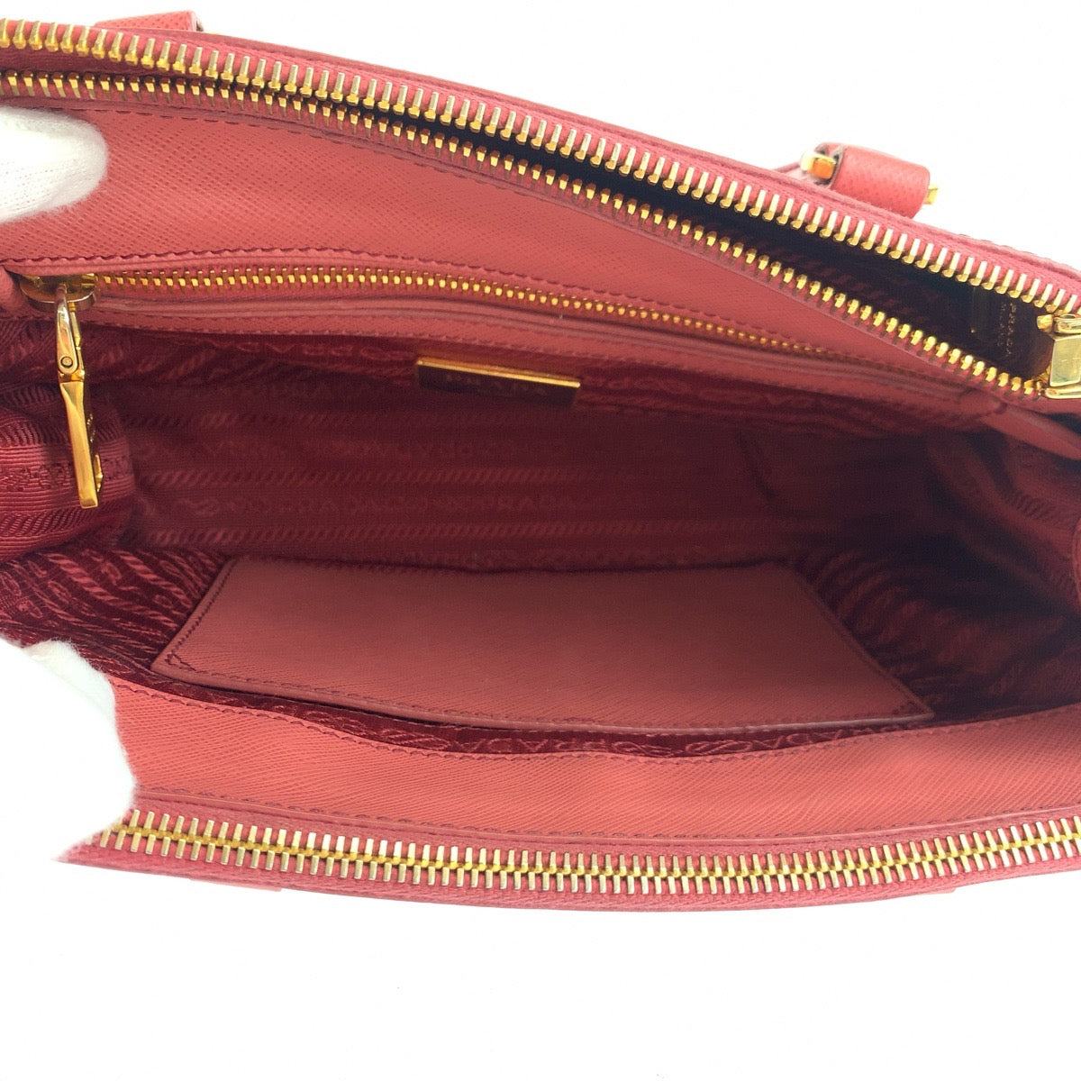 PRADA Prada Galleria Saffiano Pink Gold Hardware Leather BN2316 Shoulder Bag Handbag 2way Women's