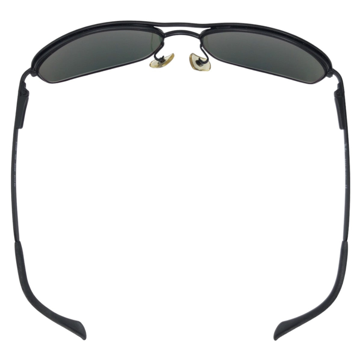 Ray-Ban EDGE006 Black Green Metal RB3178 59□16 Sunglasses Square Prescription Men's