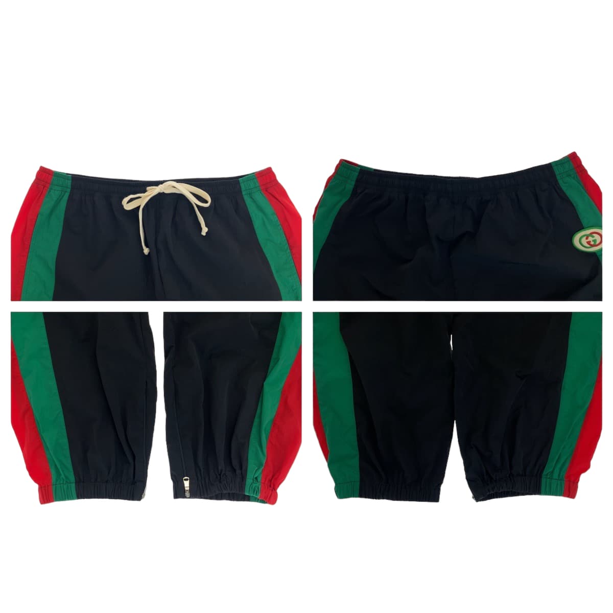 10734
GUCCI グッチ シェリーライン サイズXL ブラック 黒 ポリエステル 575549 XJBAK ナイロンパンツ 長ズボン メンズ