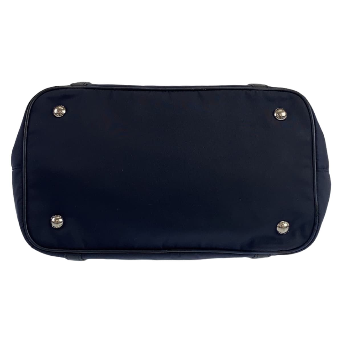 10735
PRADA プラダ テスート ネイビー ナイロン / レザー ハンドバッグ トートバッグ レディース